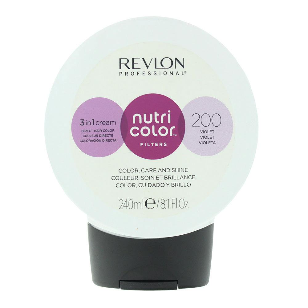 Revlon Nutri Color Filters 3 in 1 Cream Hair Colourant 240ml - 200 Violet - Image 5