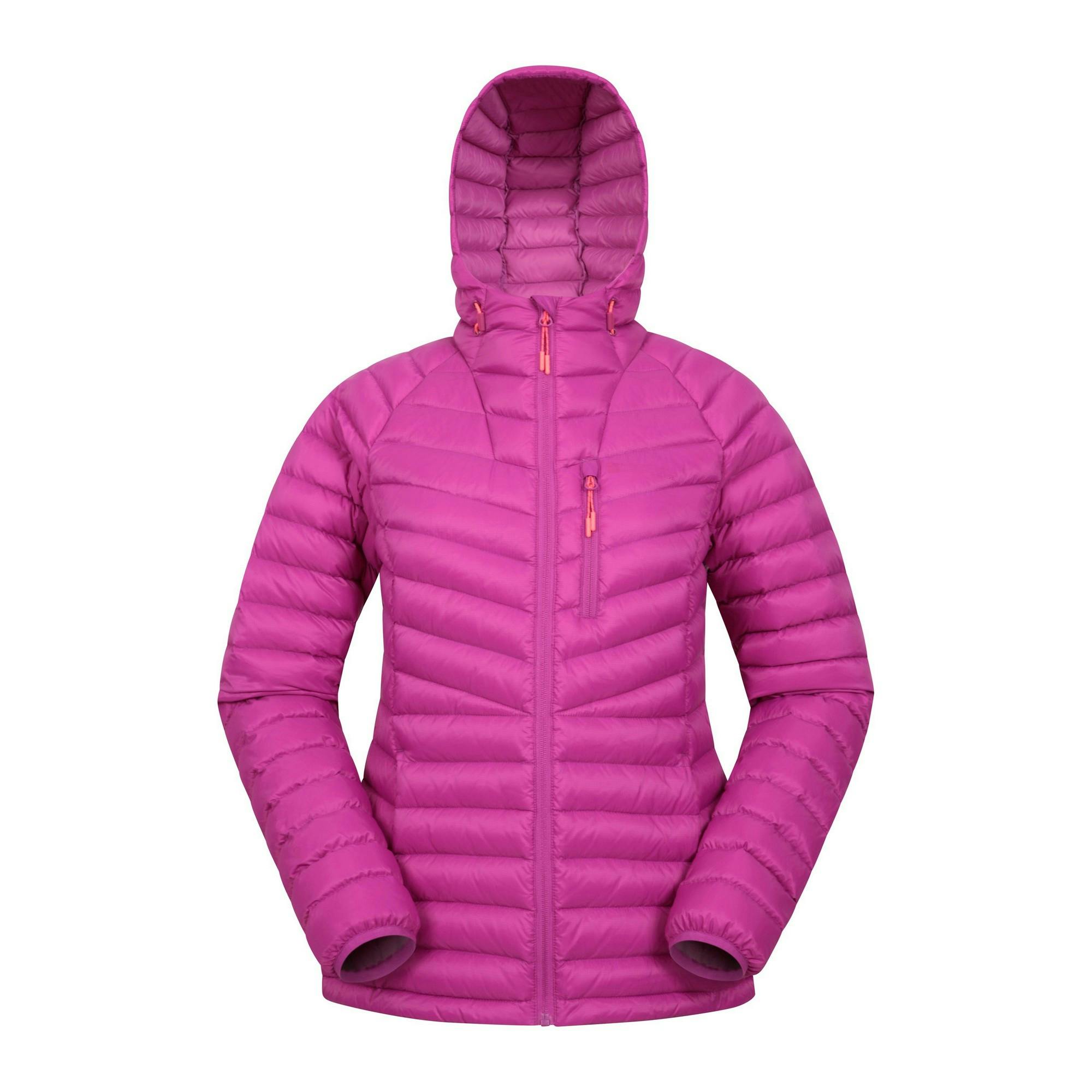 Mountain Warehouse Women's Purple Skyline Extreme Hydrophobic Down Jacket - 10 Uk - 100% Polyester