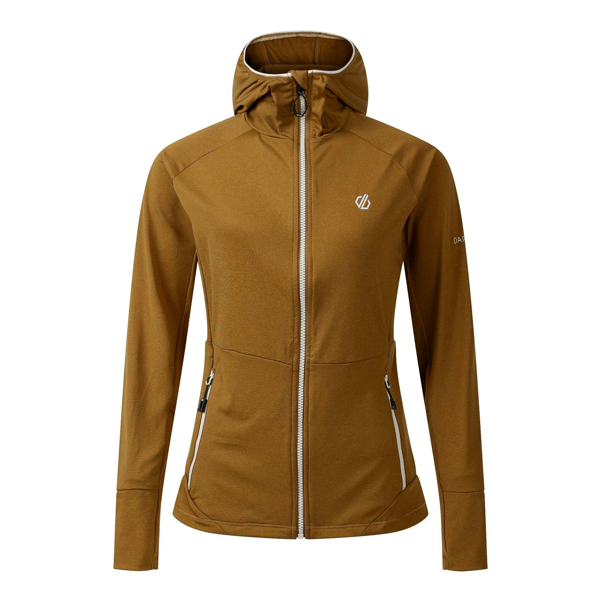Dare 2B Women's Dark Nomadic Stretch Midlayer - Cumin - 8 Uk - Cumin - 92% Recycled Polyester/8% Elastane