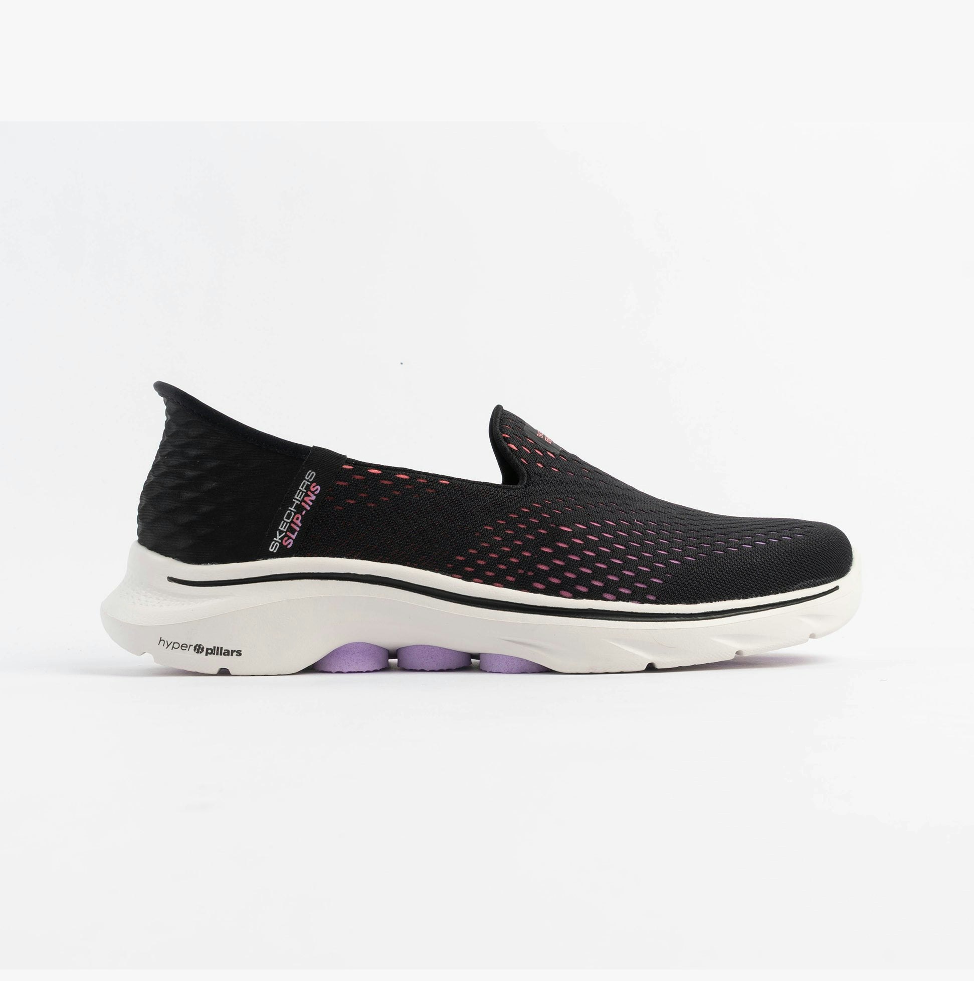 Skechers Women's Black Go Walk 7 - Katniss Trainers /Multi - Uk 5.5