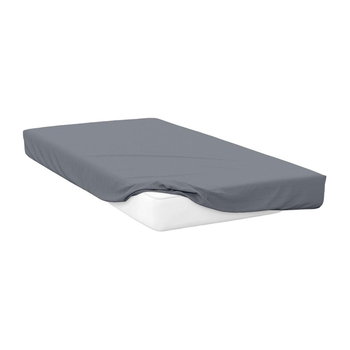 Belledorm 200 Thread Count Egyptian Cotton Deep Fitted Sheet - Slate - Slate - Superking - 100% Egyptian Cotton