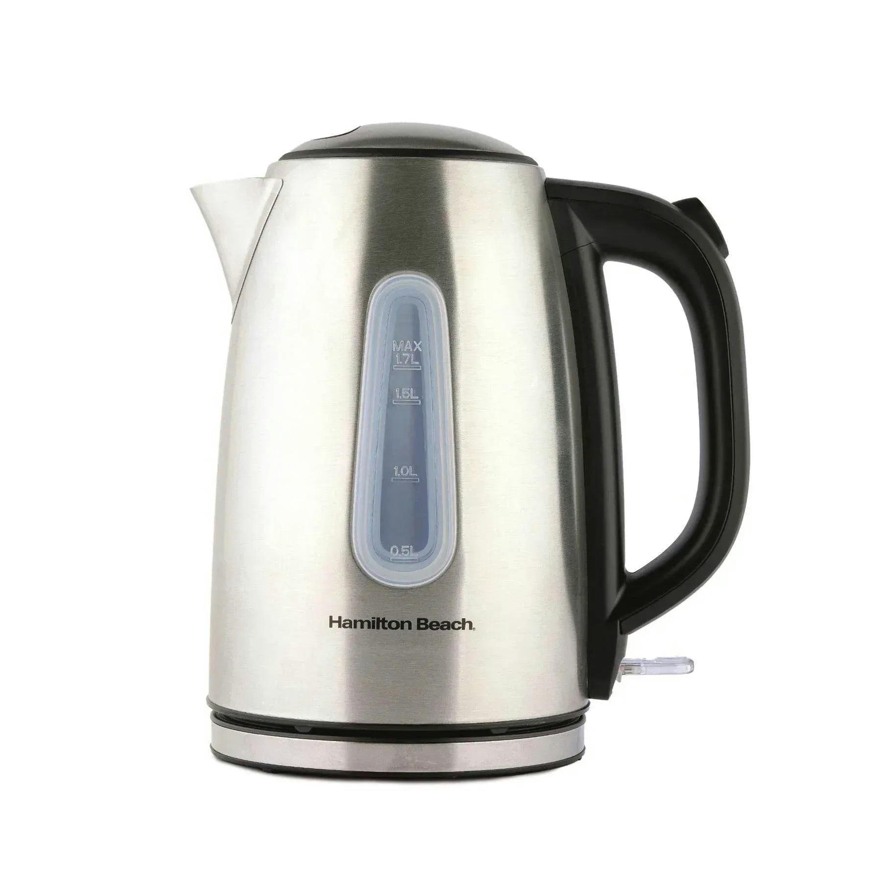 Hamilton Beach Rise Stainless Steel 1.7L Kettle - Brushed