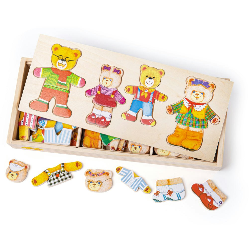 Bigjigs Toys Dress Up Bear Family