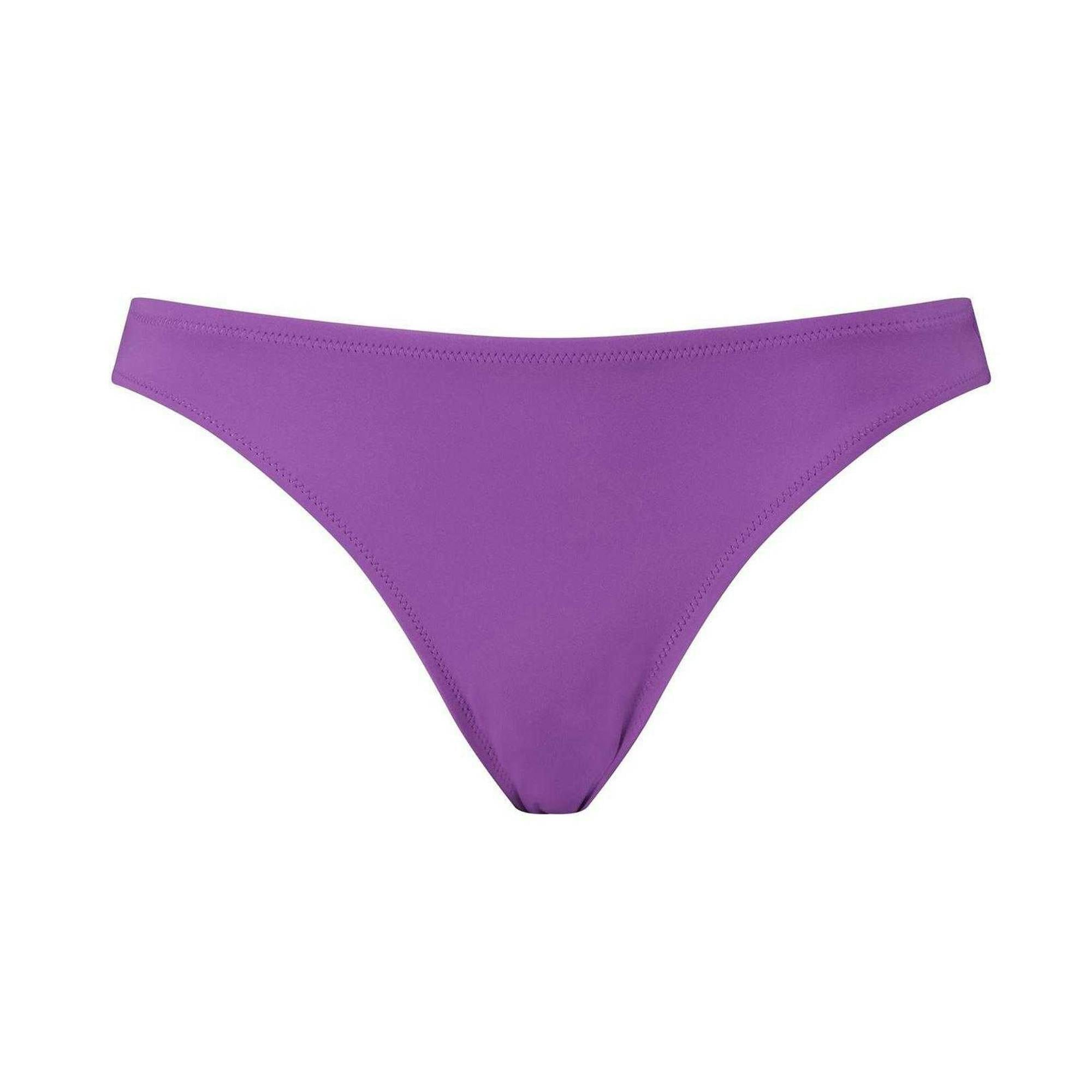 Puma Women's Purple Hipster Bikini Bottoms - 14 Uk - 81% Recycled Polyamide/19% Elastane