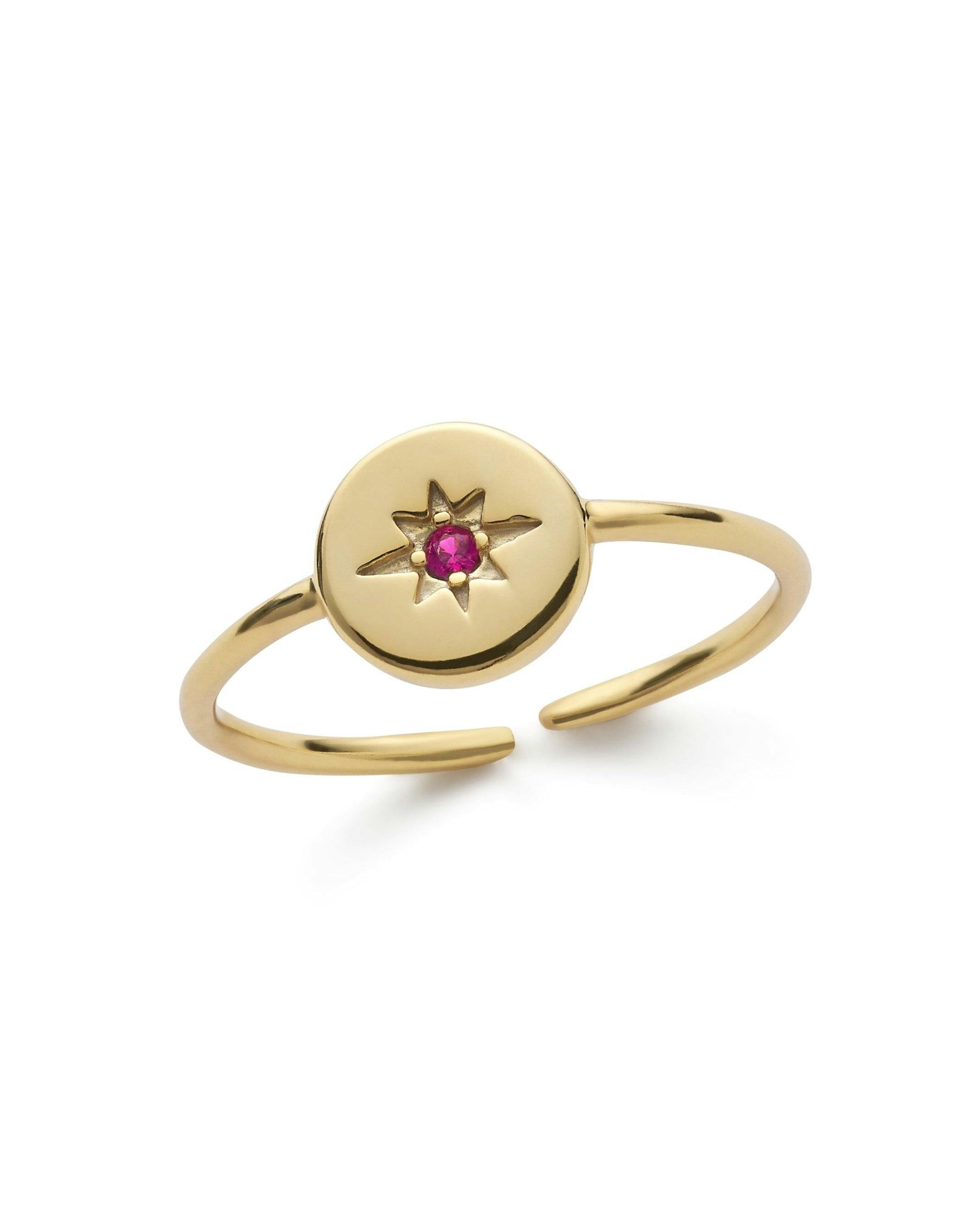Elk & Bloom Gold Dainty Star 14K Stacking Ring - No Thank You