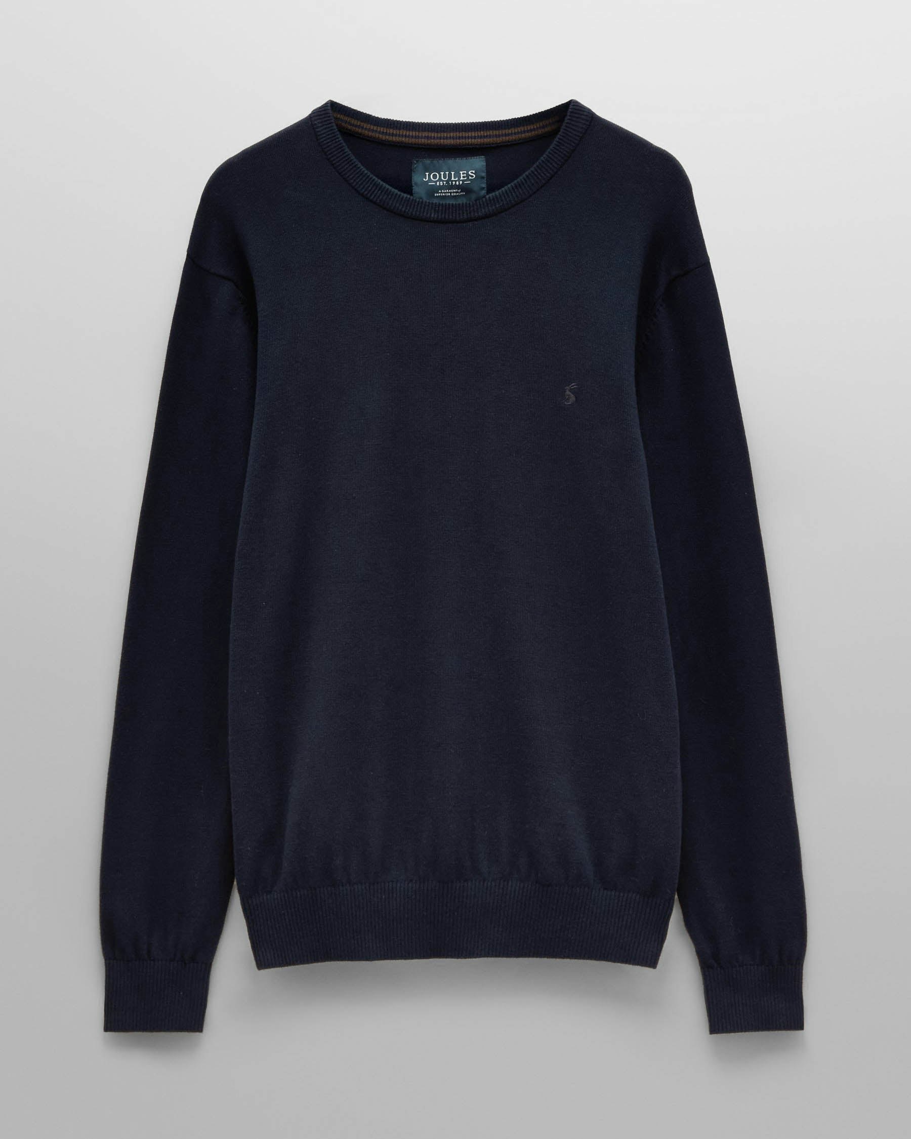 Cho Men's Blue Joules Hillside Crew Neck Jumper - Navy - Navy - M