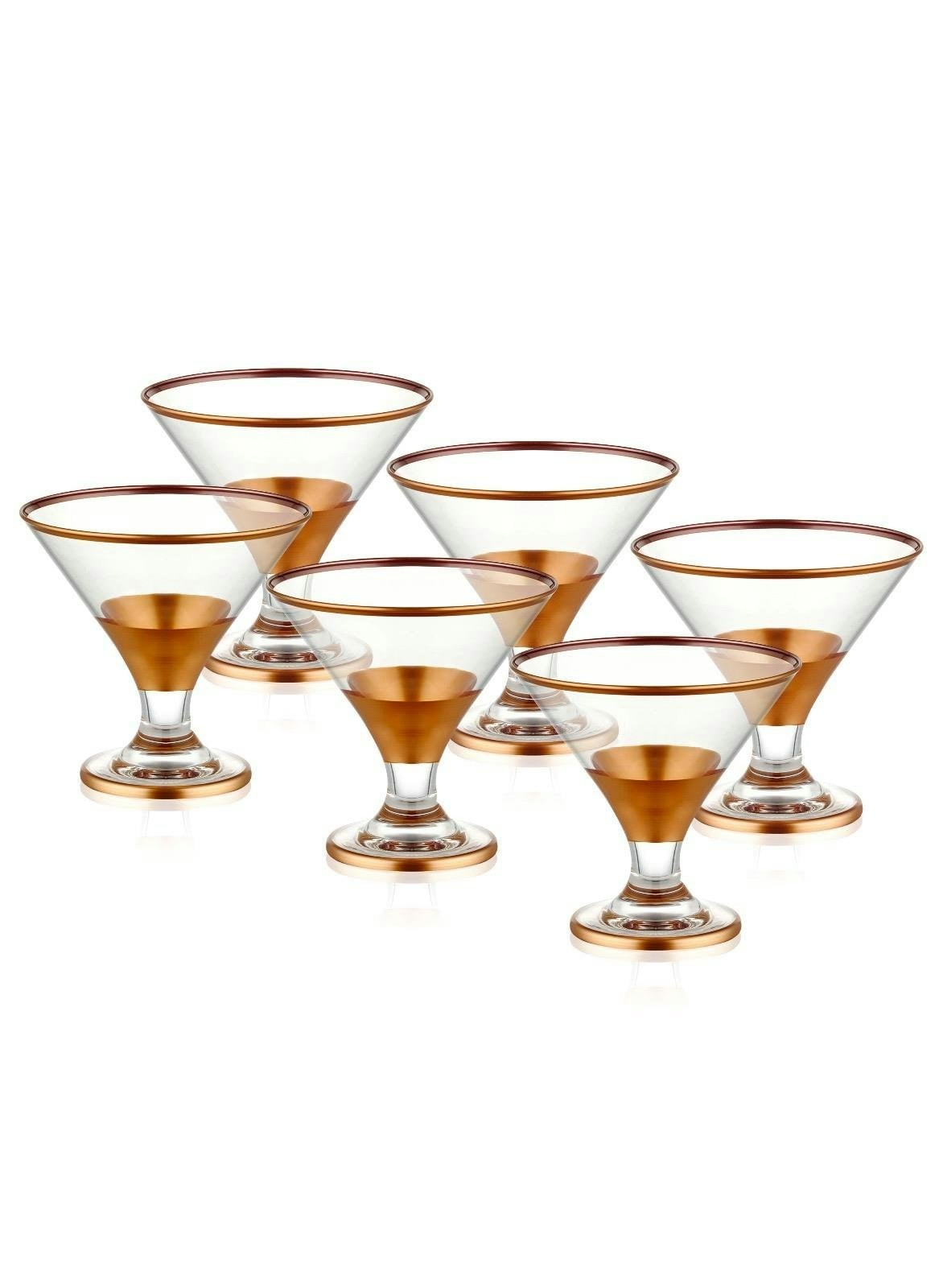 Rozi Glam Collection Copper Dessert Bowls (Set Of 6)