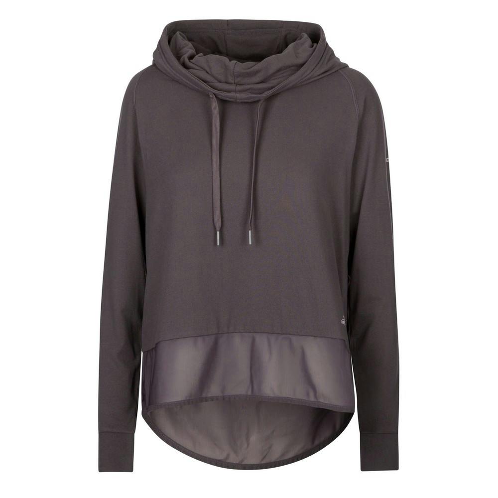 Trespass Women's Dark/Grey Immy Active Hoodie - Xs - 92% Polyester/8% Elastane