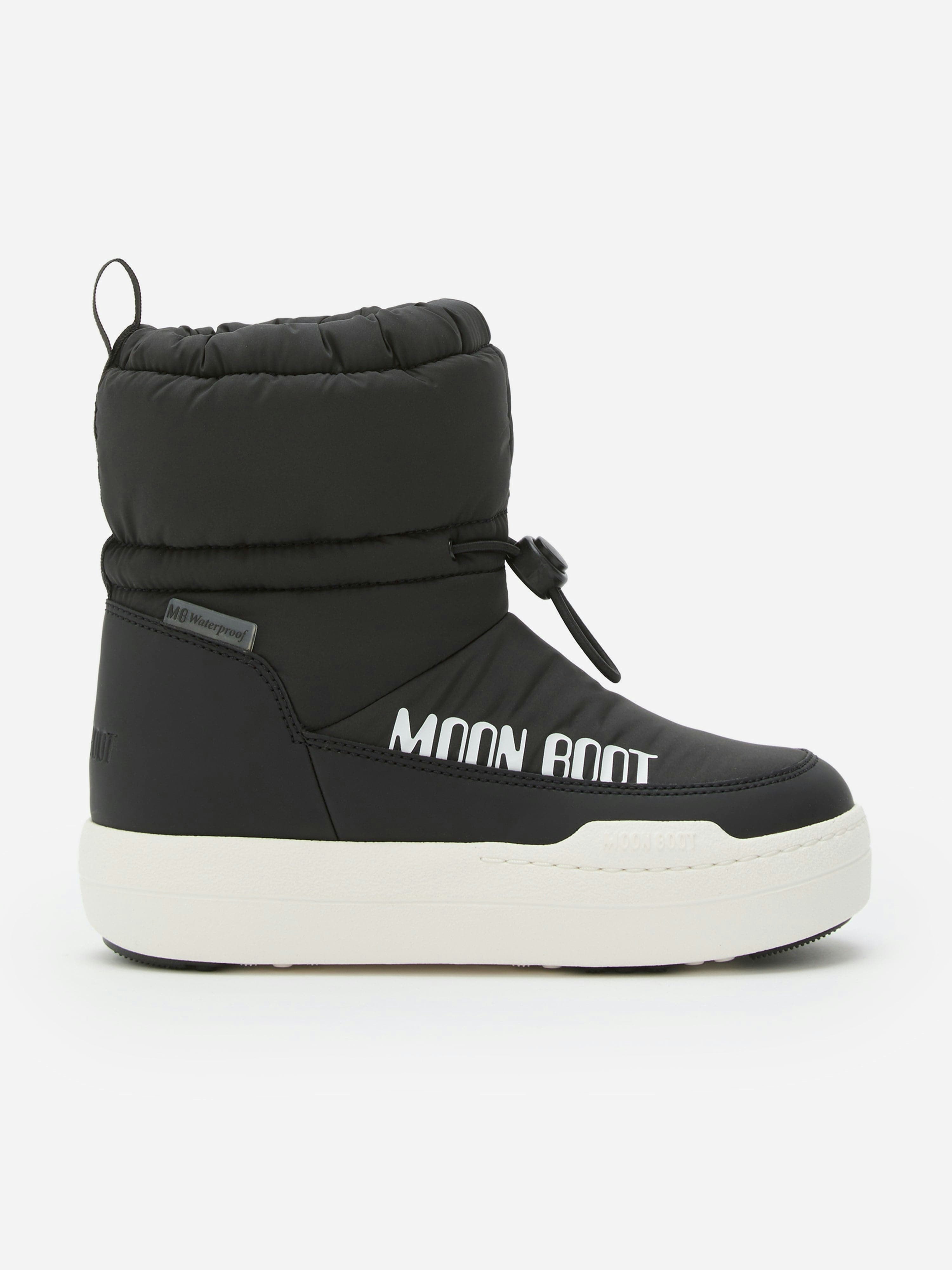 Moon Boot Boys Black Kids Jr Park Tube Mid Wp Boots In - Eu 27 Uk 9