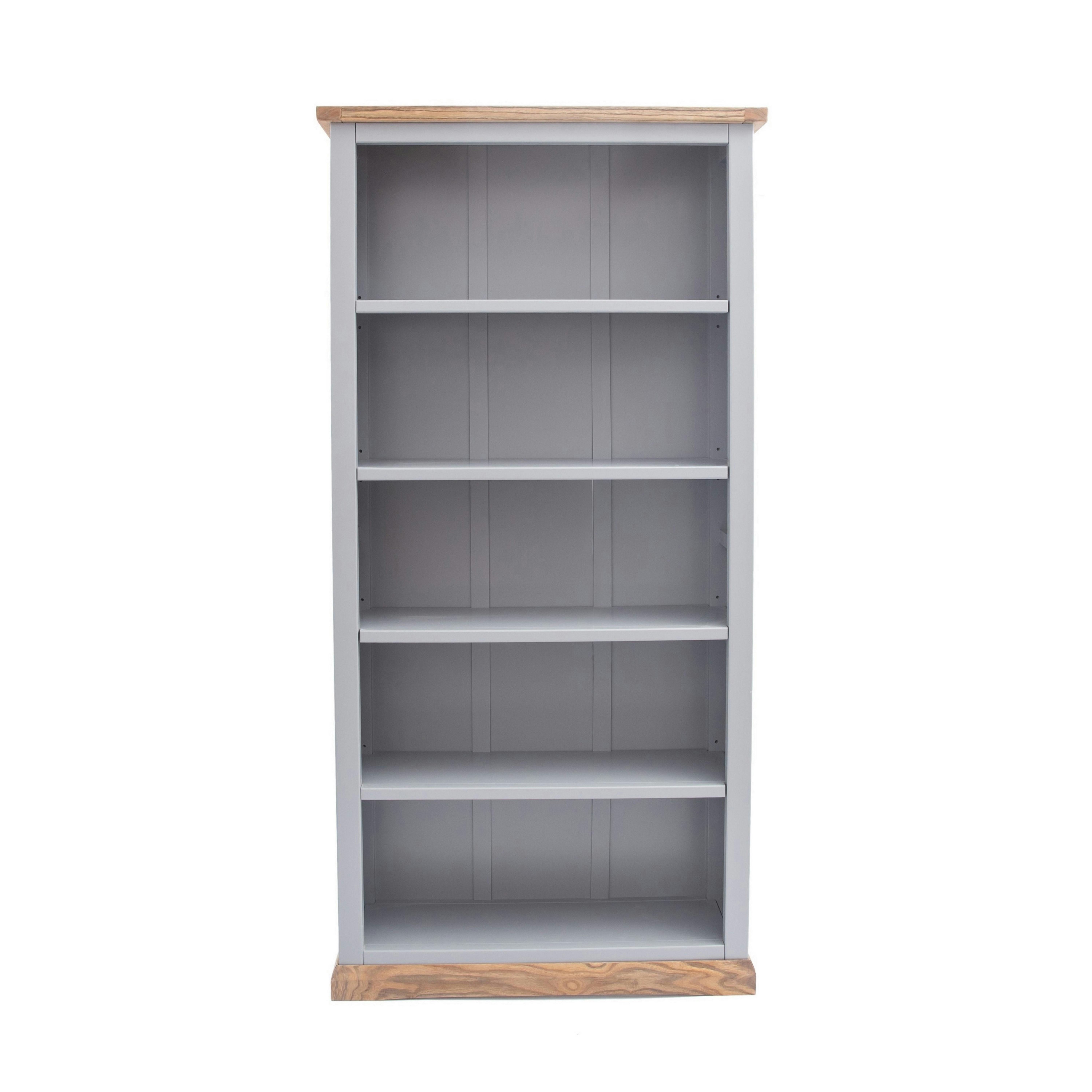 B&Q -  Biccari Grey Bookcase 180X90X30Cm - Image 4