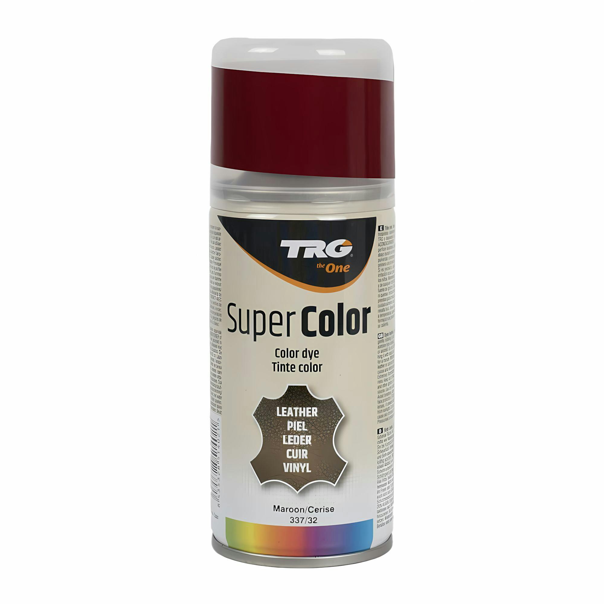 Rackhams Brown Super Colour Aerosol Paint - Leather And Vinyl Recolouring 150Ml - Maroon