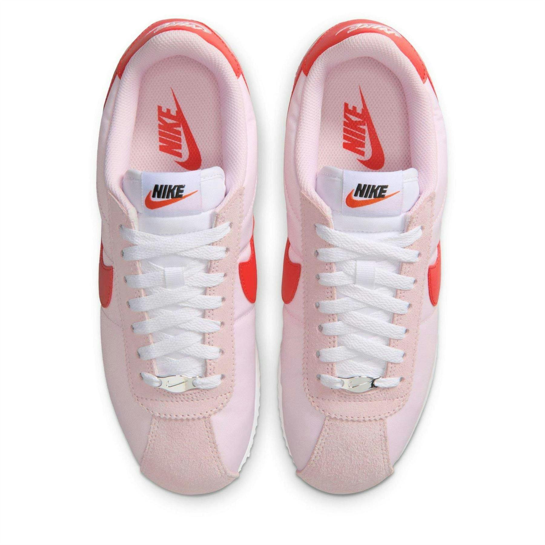Nike Women's Pink Cortez Suede Trainers - Foam - 5 Uk - Foam - 100% Mixed