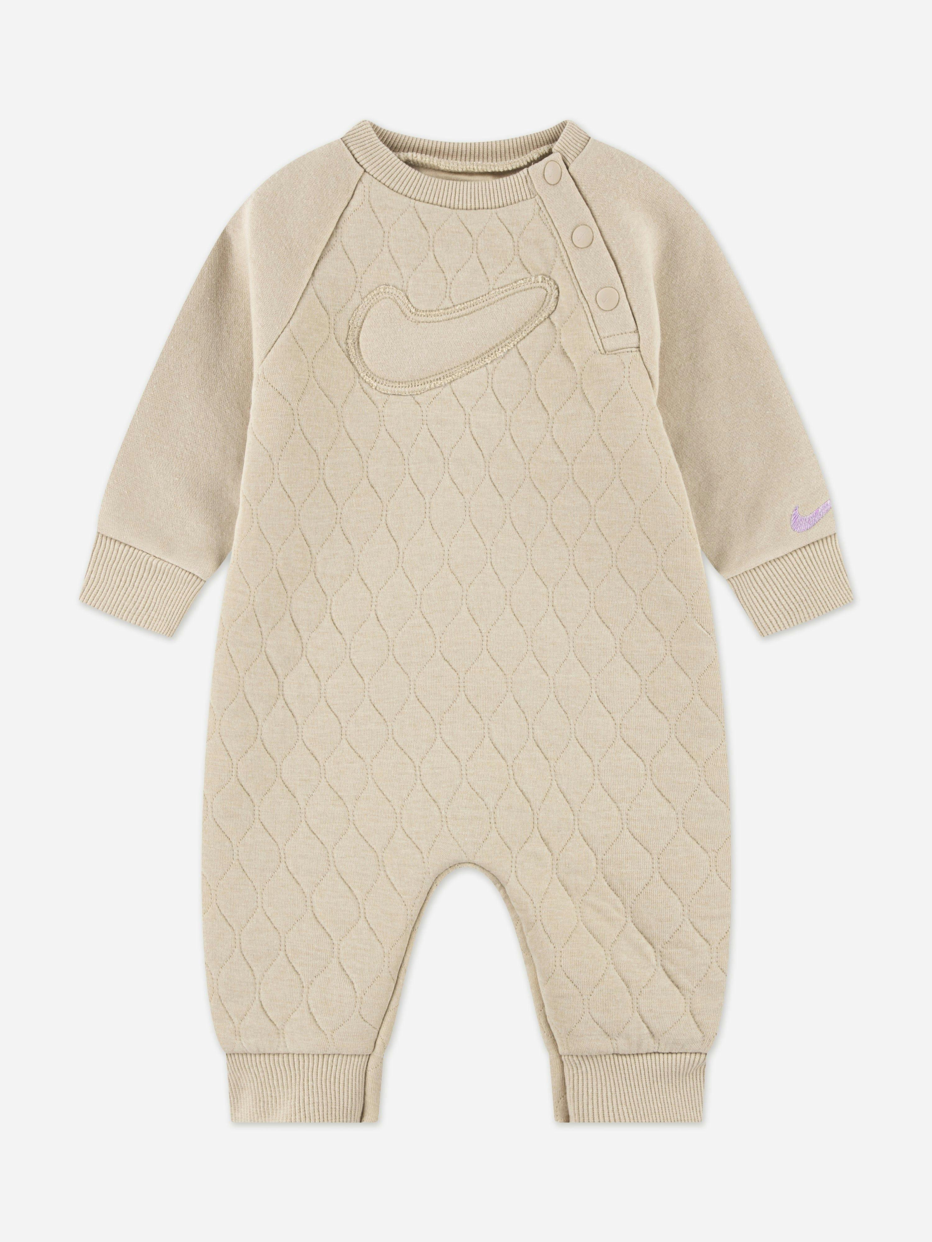 Nike Beige Baby Readyset Coverall In - 24 Mths