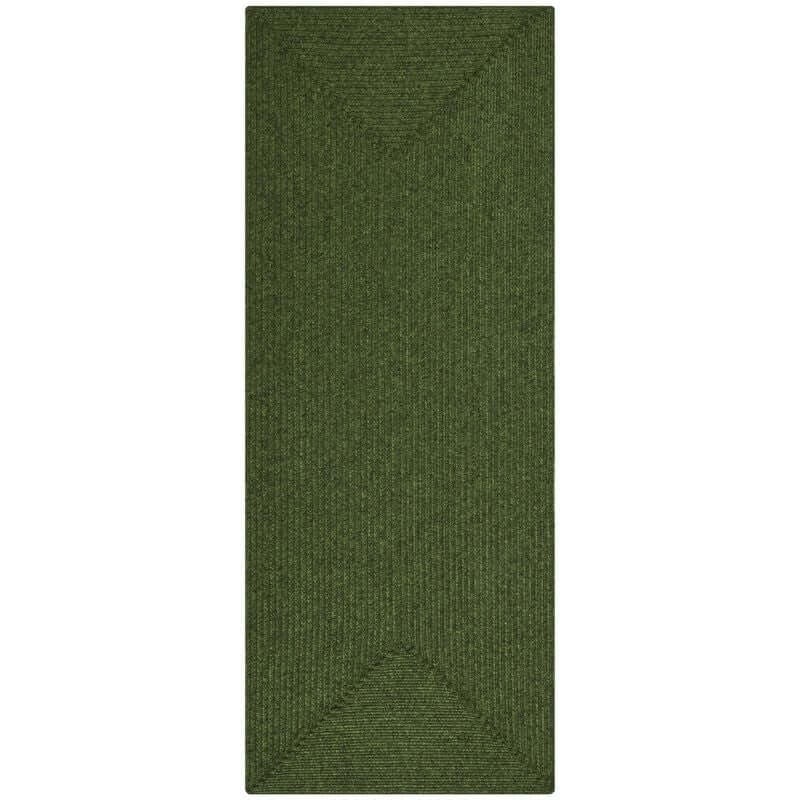 The Rugs Green Indoor Outdoor Trenzado Rug - 80X200 Cm
