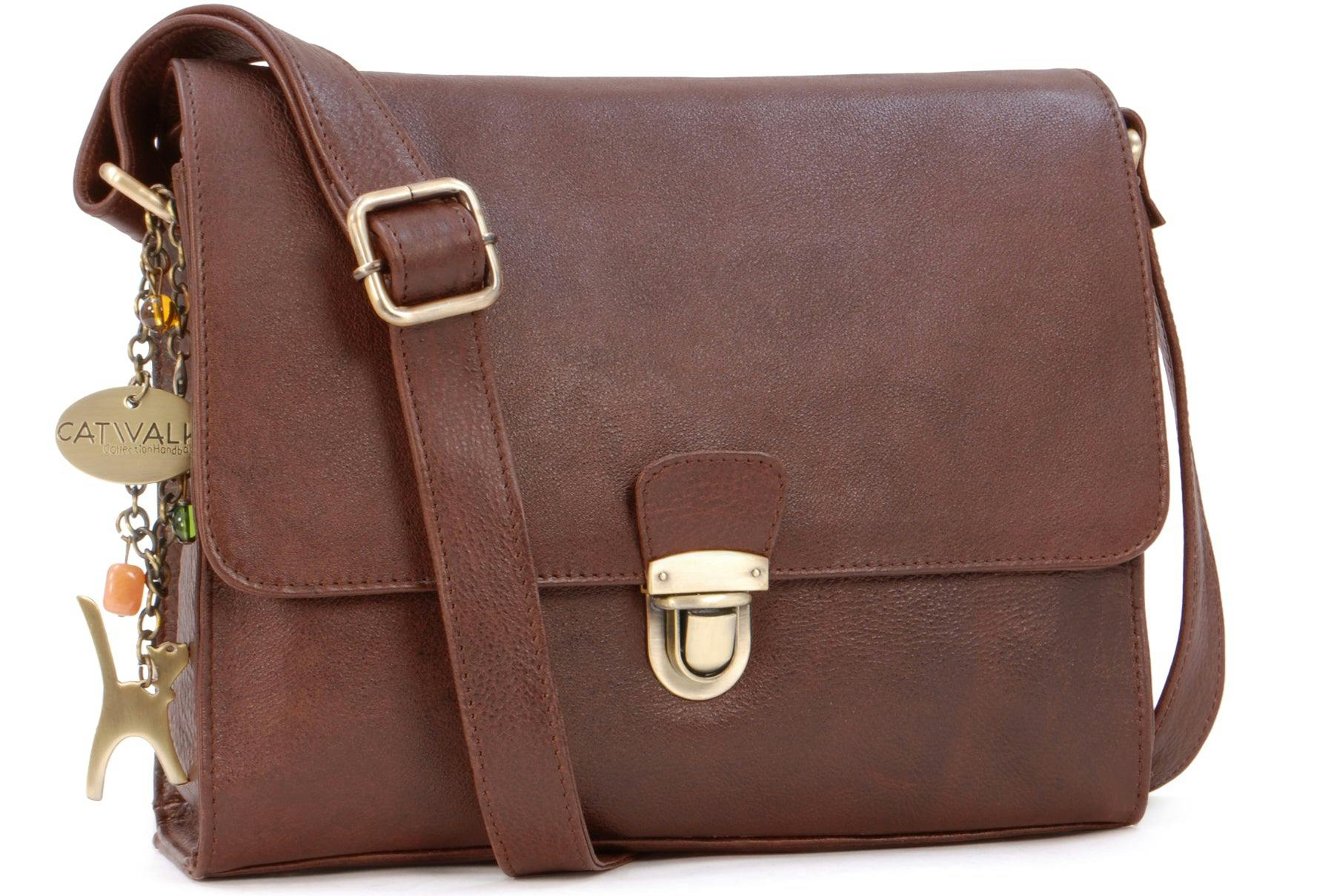 Catwalk Collection Handbags Brown Diana - Crossbody Bag