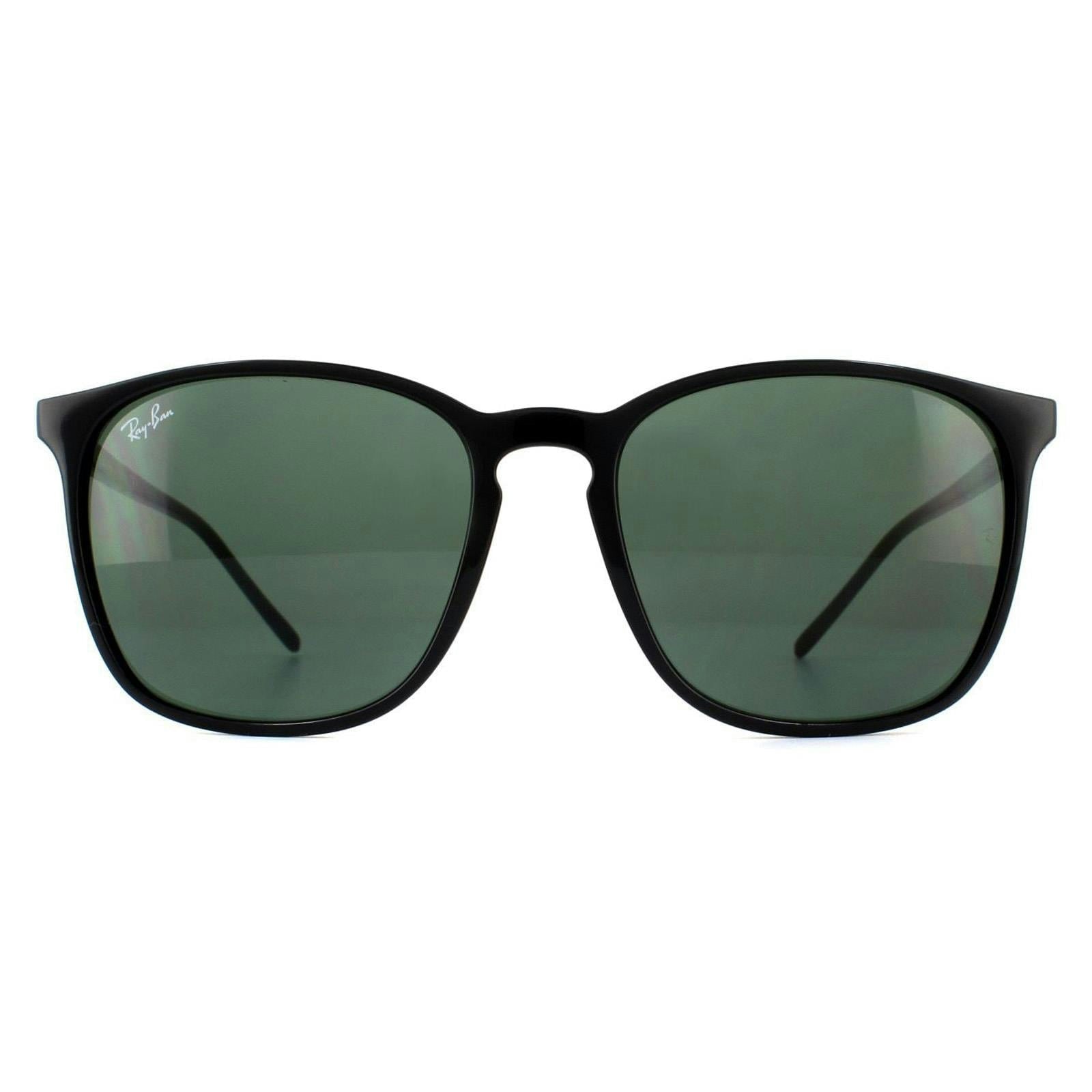 Ray-Ban Sunglasses Rb4387 601/71 Black Green - Image 15