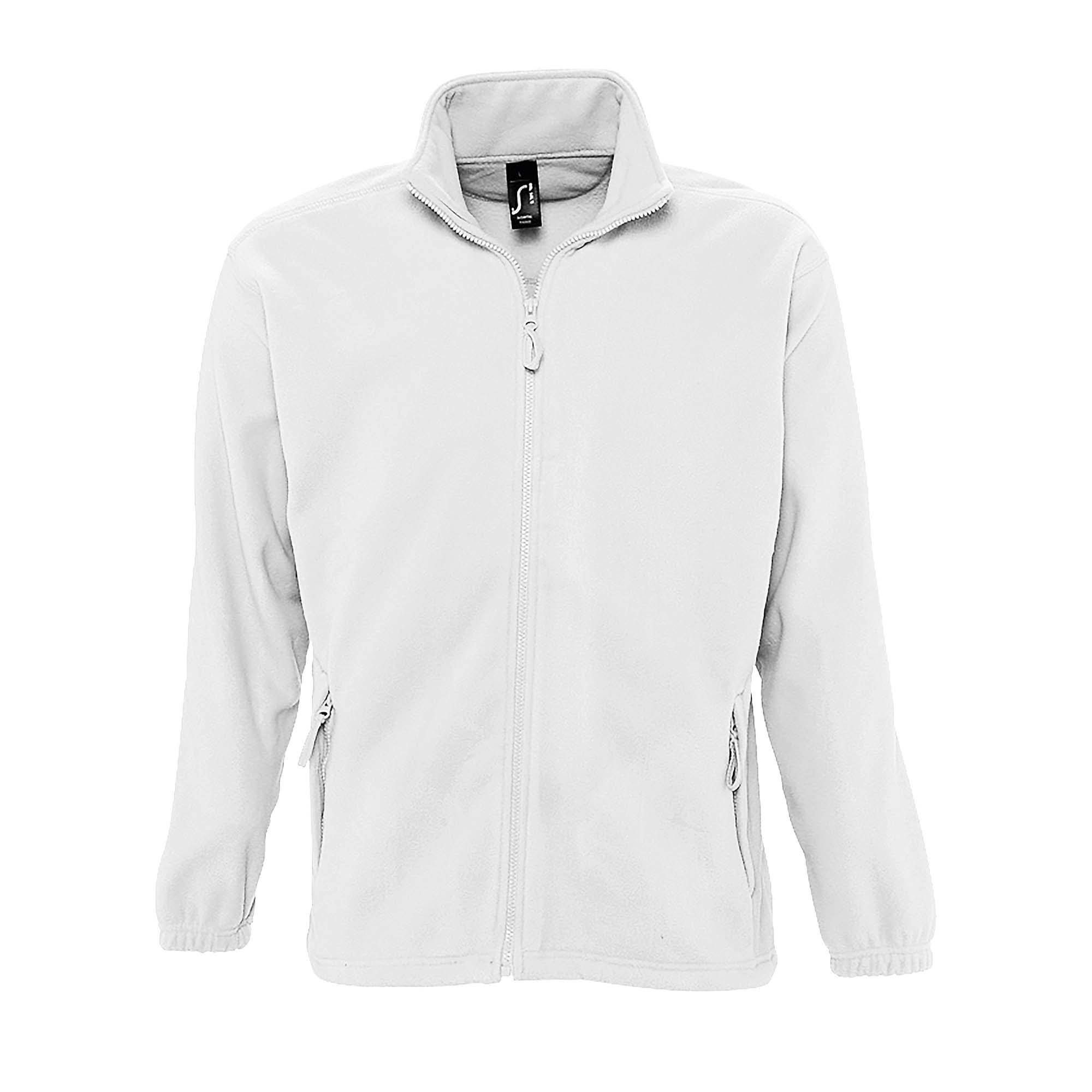 SOLS Mens North Full Zip Outdoor Fleece Jacket (White) - Size 2XL - Image 2