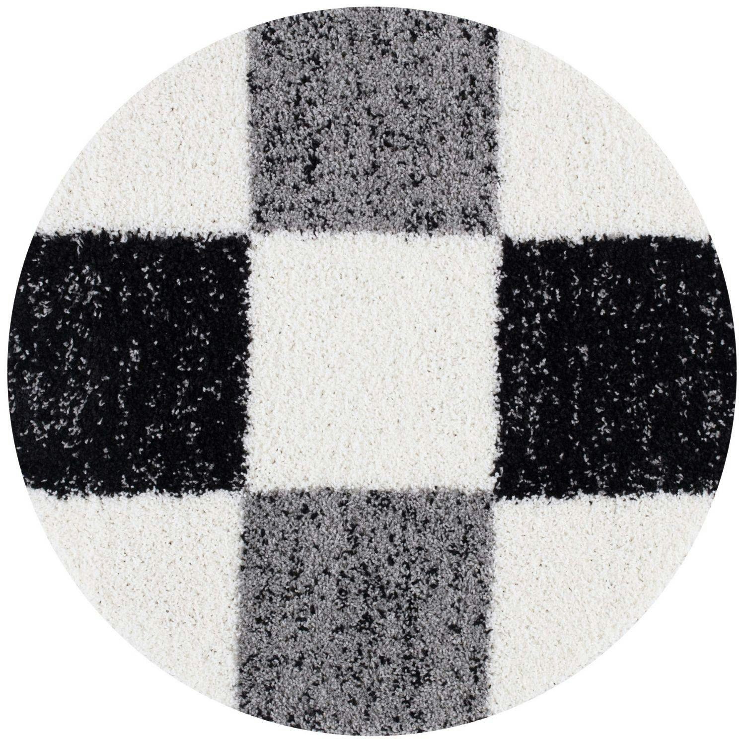 The Rugs Grey Myshaggy Geometric Rug - Ø 120 Cm