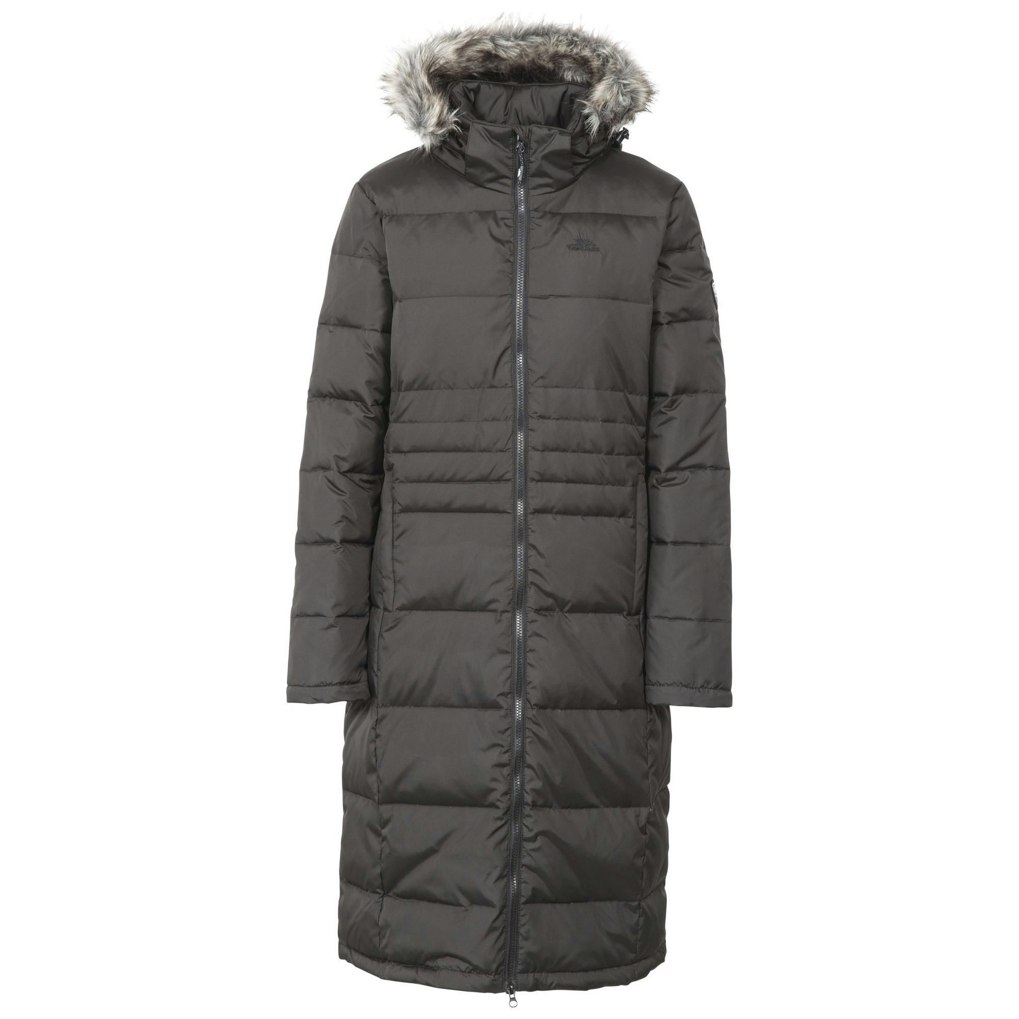 Trespass Women's Black / Phyllis Parka Down Jacket - S - 100% Polyester