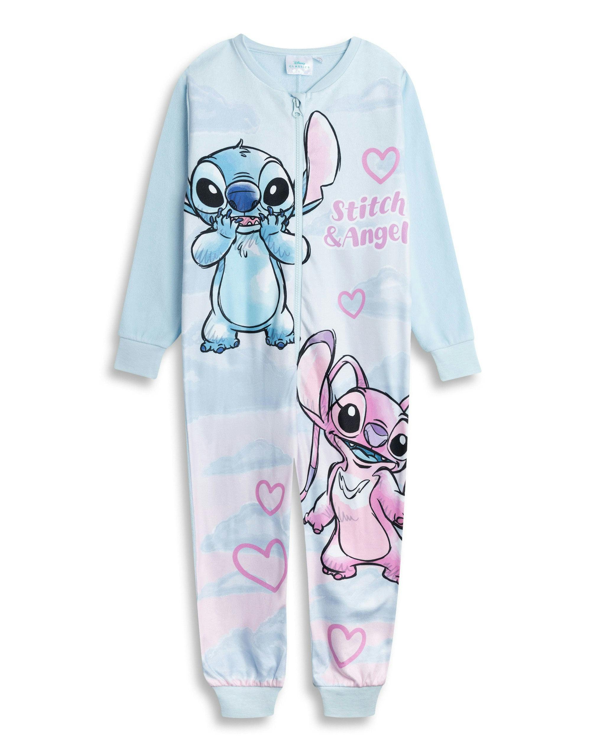 Vanilla Underground Girls Blue Disney Stitch Onesie - 9-10 Years