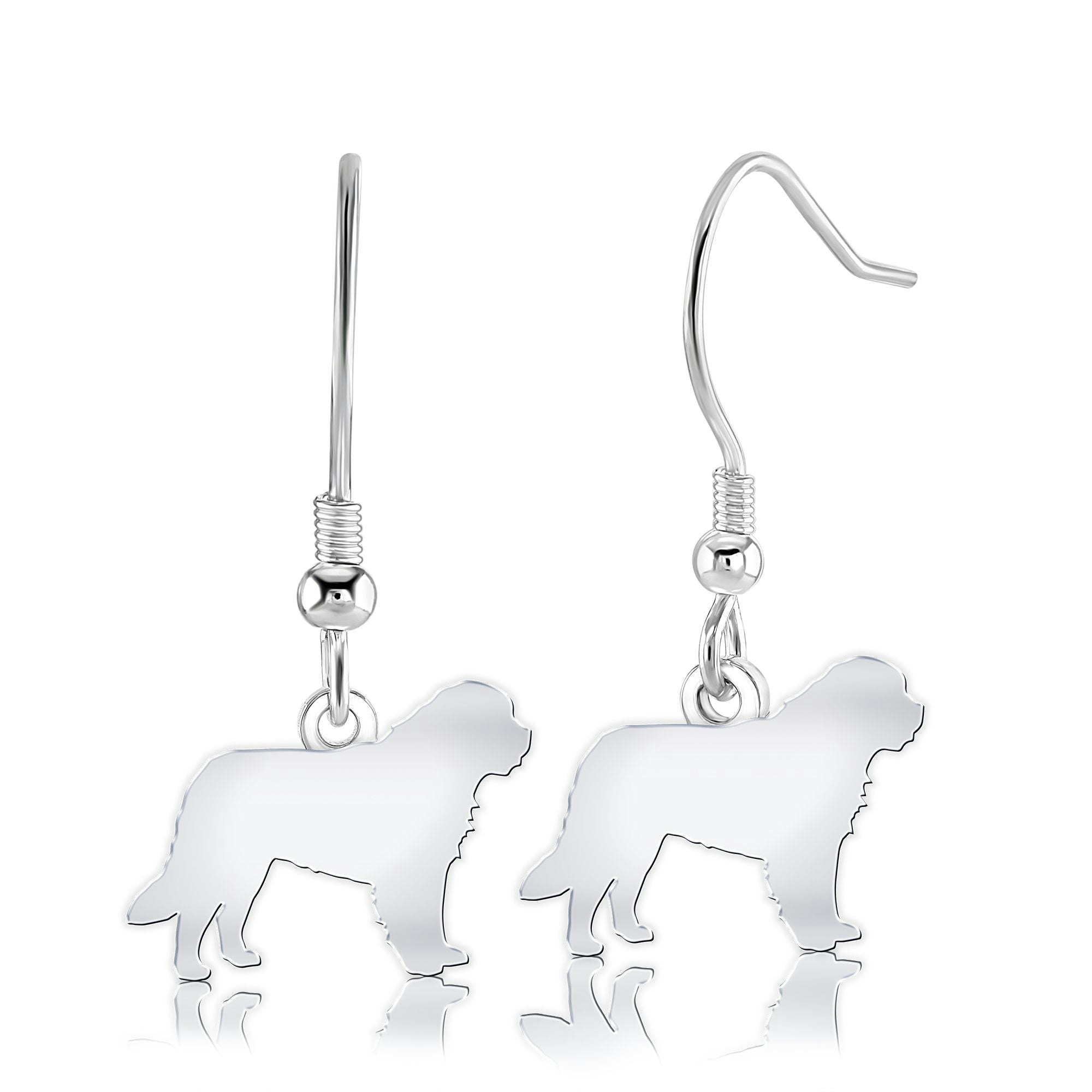 Mylee London Silver Newfoundland Silhouette Earrings - Yes - Hook