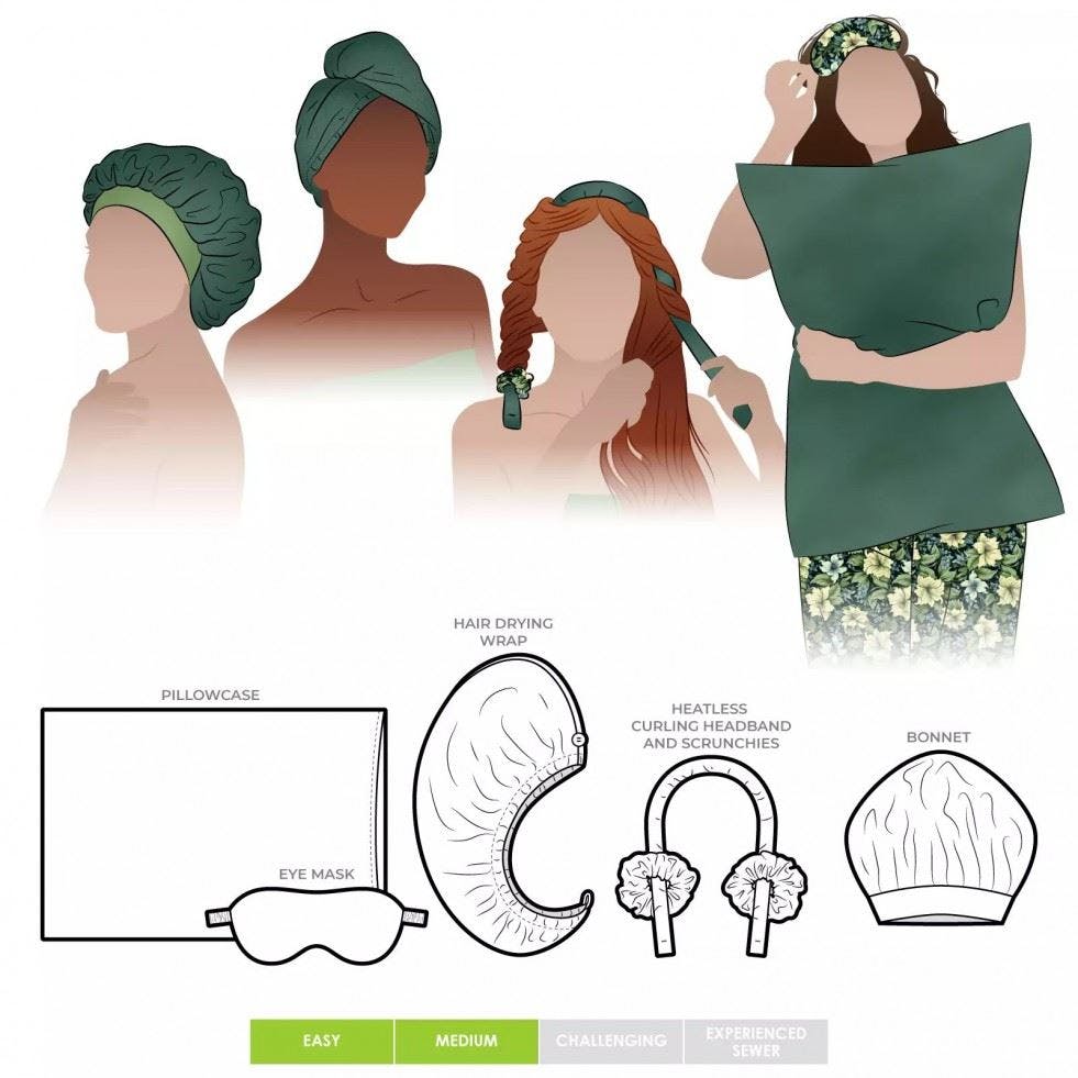 Style Arc Women's Sewing Pattern Pamper Pack - Accessories, Headwear For - Easy