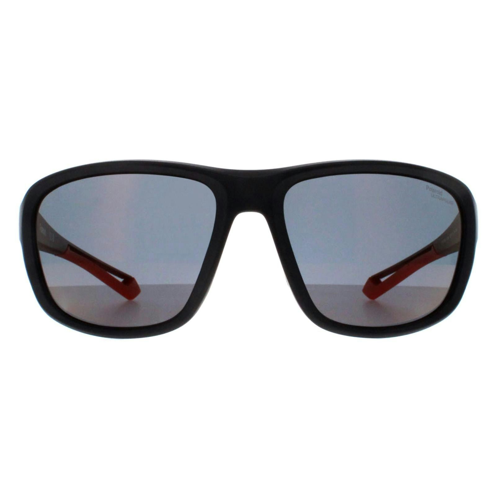 Polaroid Unisex Black/Orange Pld 7049/S Sunglasses