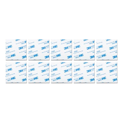 St Helens Grey Double-Sided Square Adhesive Mounting Pads. 4 X 0.5 X 4Cm