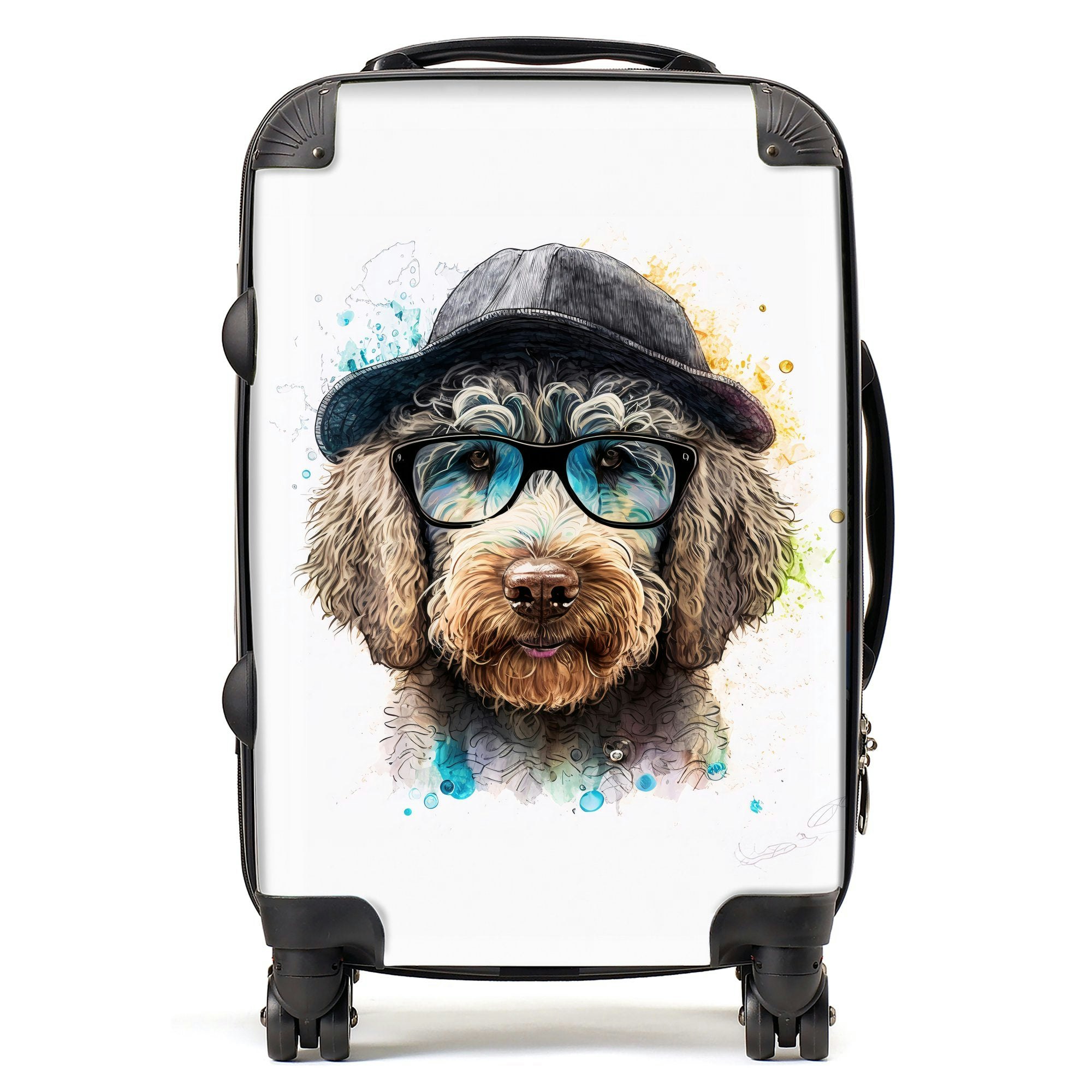 Warren Reed Labradoodle Dog Face Splashart Suitcase - Cabin