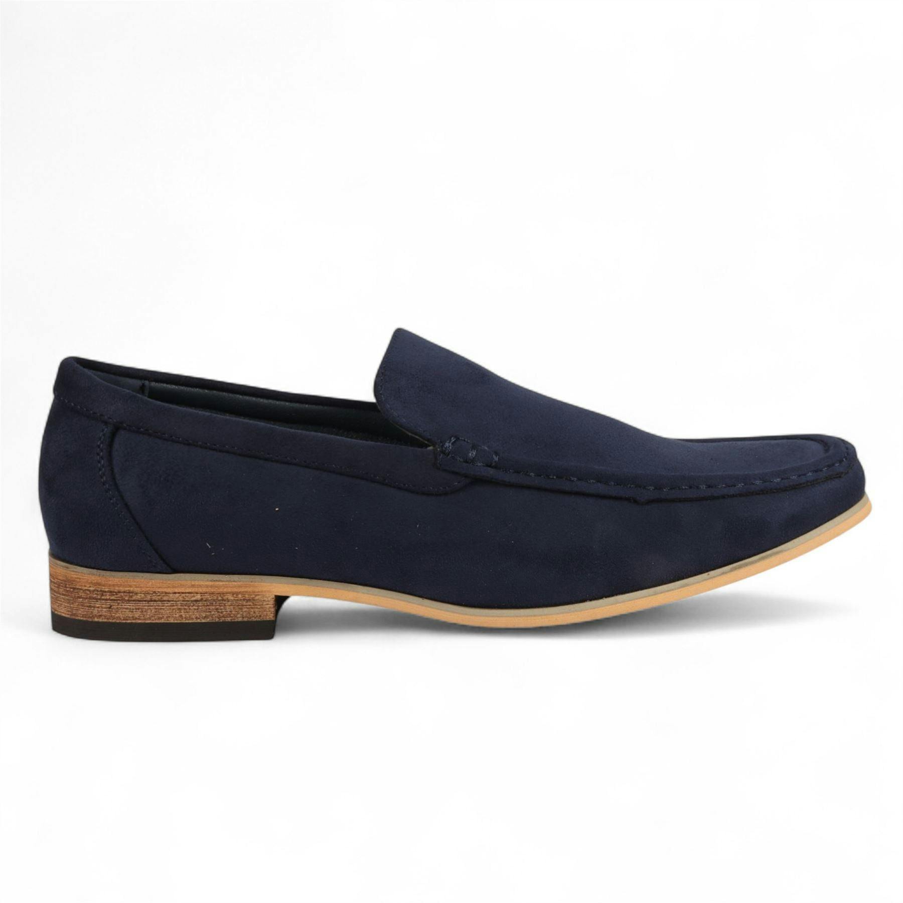 Dolcetto Men's Suede Loafers Lightweight Slip-On Casual Shoes - Navy - Uk 10 | Eu 44 | Us 11
