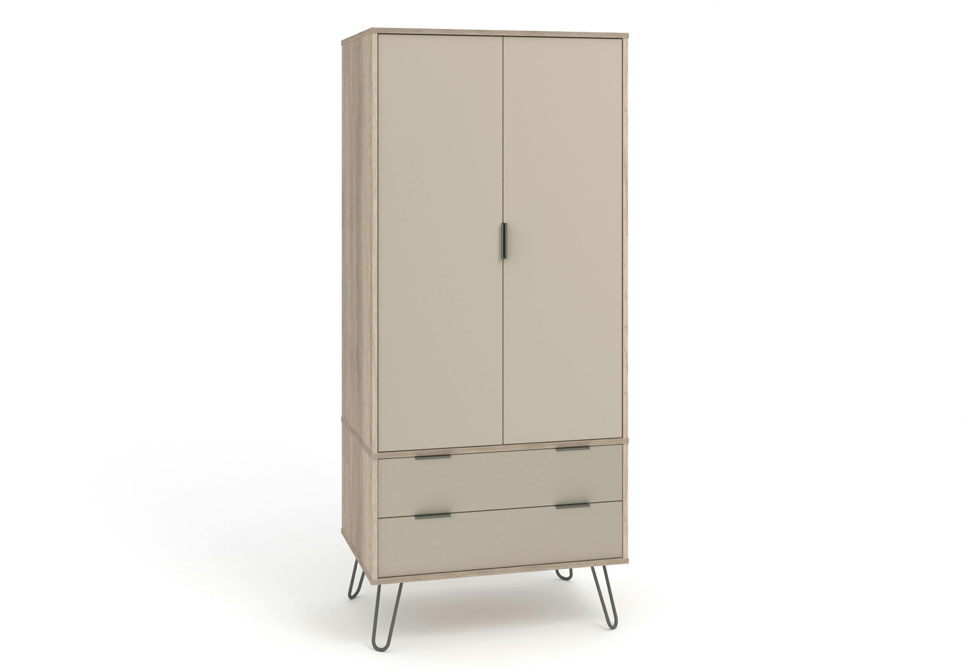 Core Products Augusta 2 Door & 2 Drawer Wardrobe - Driftwood
