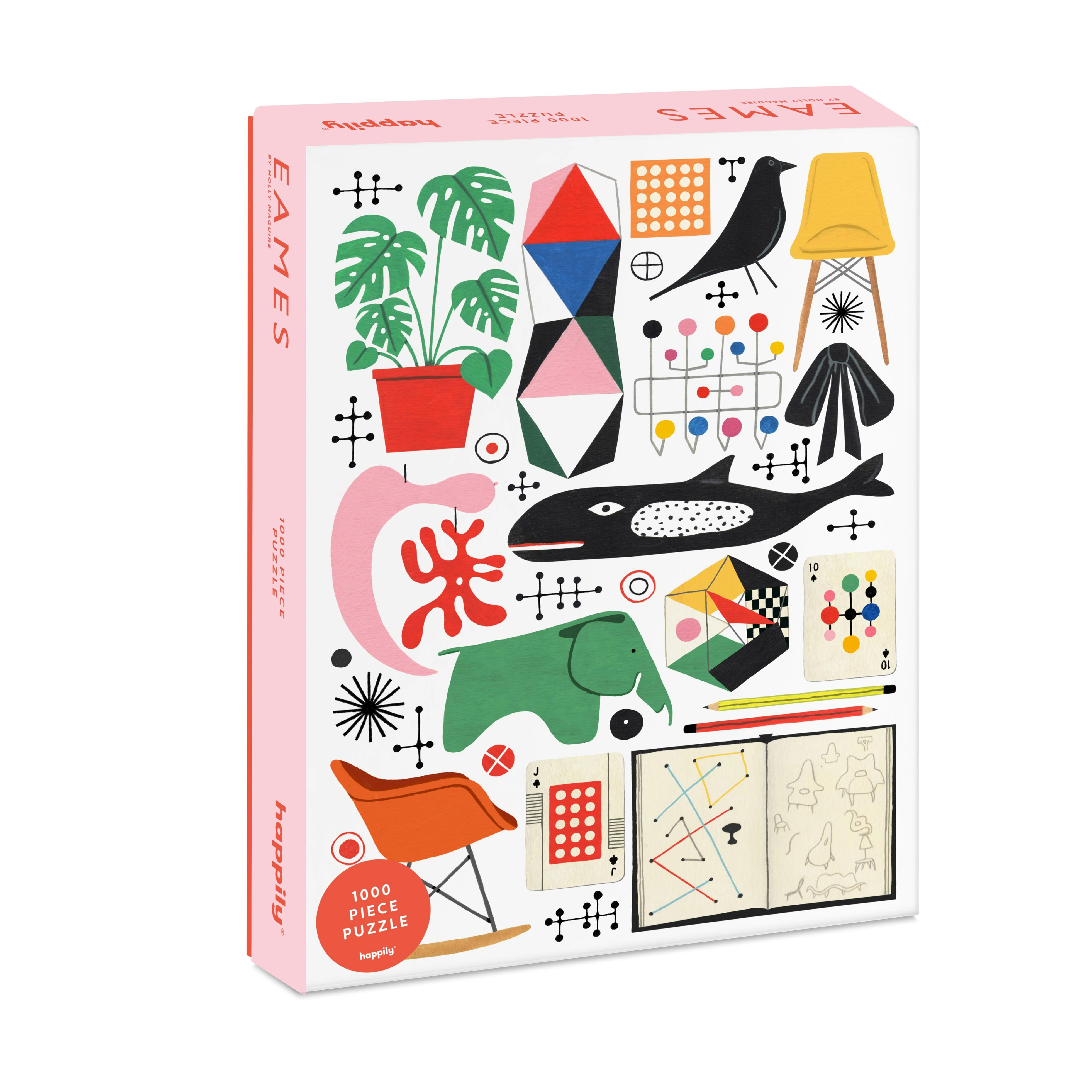 Happily Puzzles Happily Eames - 1,000 Piece Jigsaw Puzzle