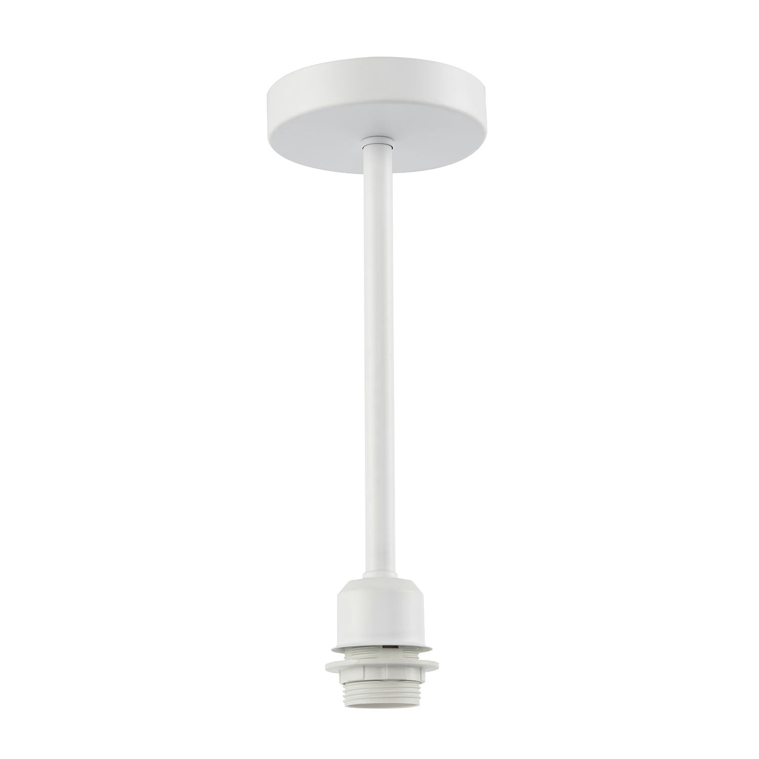 Happy Homewares White/Light Classic Matte Ceiling Fixture To Showcase Lamp Shades