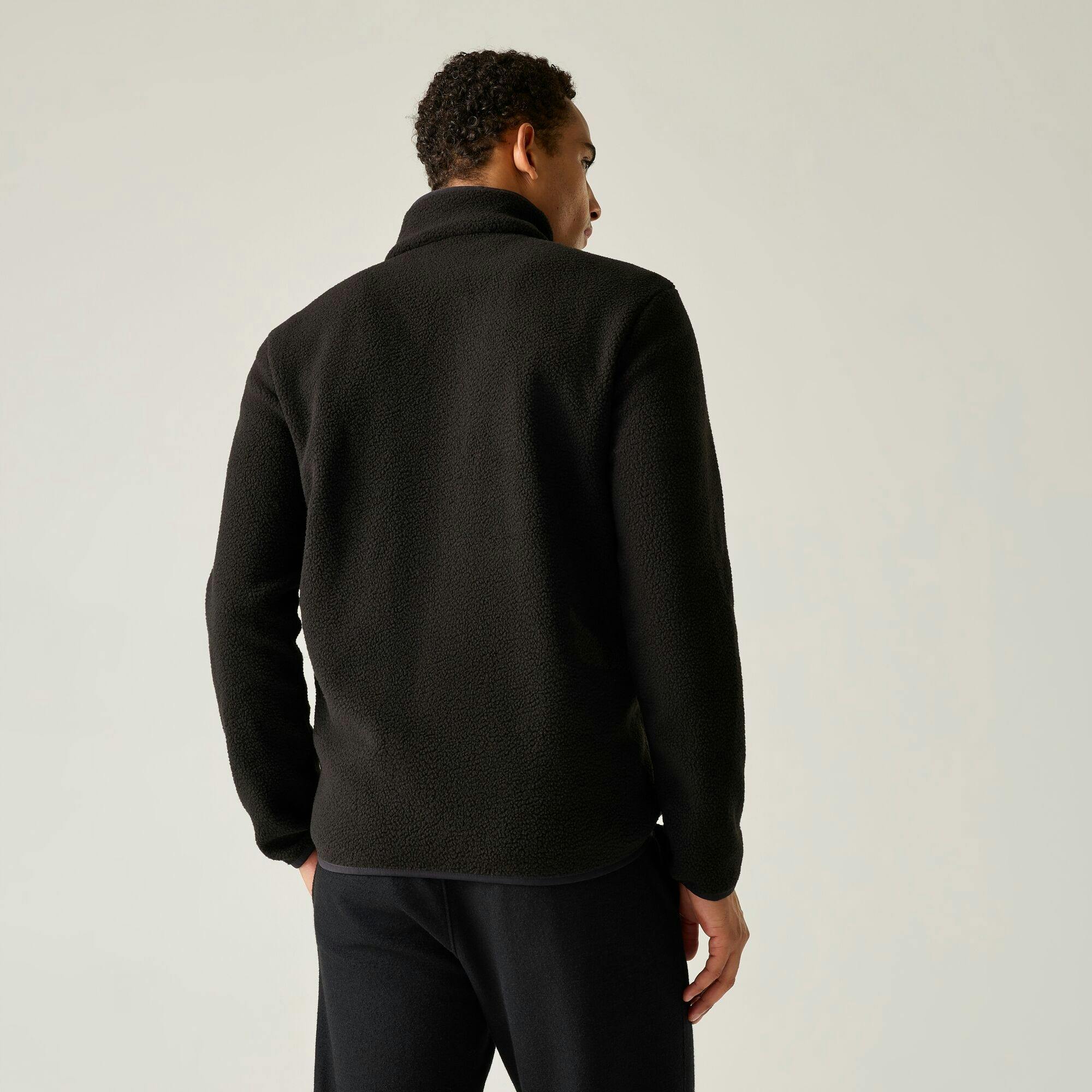Regatta (3Xl, Black) Mens Frankie Borg Fleece Jacket - Image 2