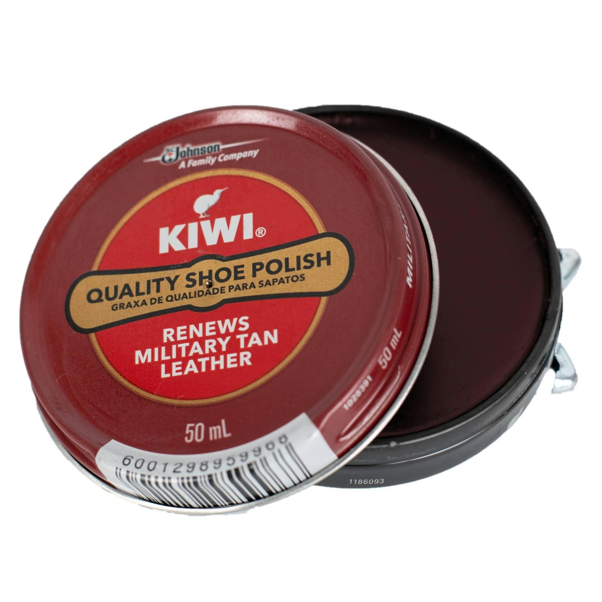 Rackhams Black Shoe Polish Wax - Classic Shine And Protection For Leather 50Ml - Military Tan/Ox Blood