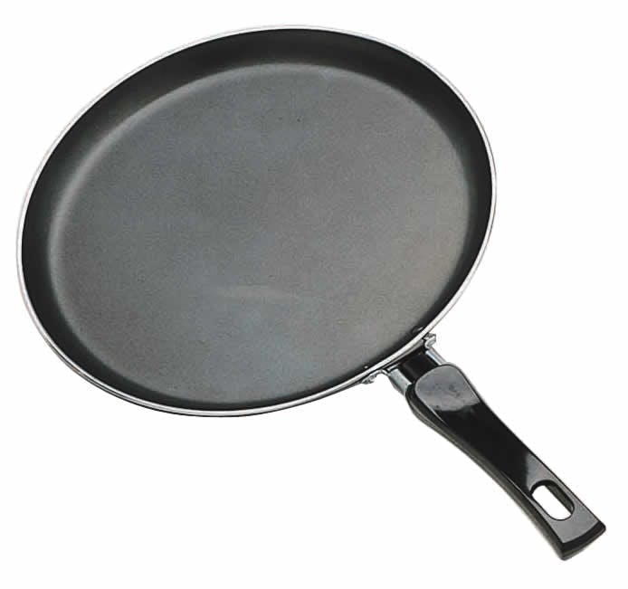 Rackhams Black 24Cm Crepe / Pancake Pan - Aluminium - Frying Pan