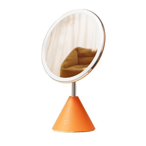 TOUCHBeauty H1 Smart LED Makeup Mirror with 5X Magnifier in Orange - Image 5