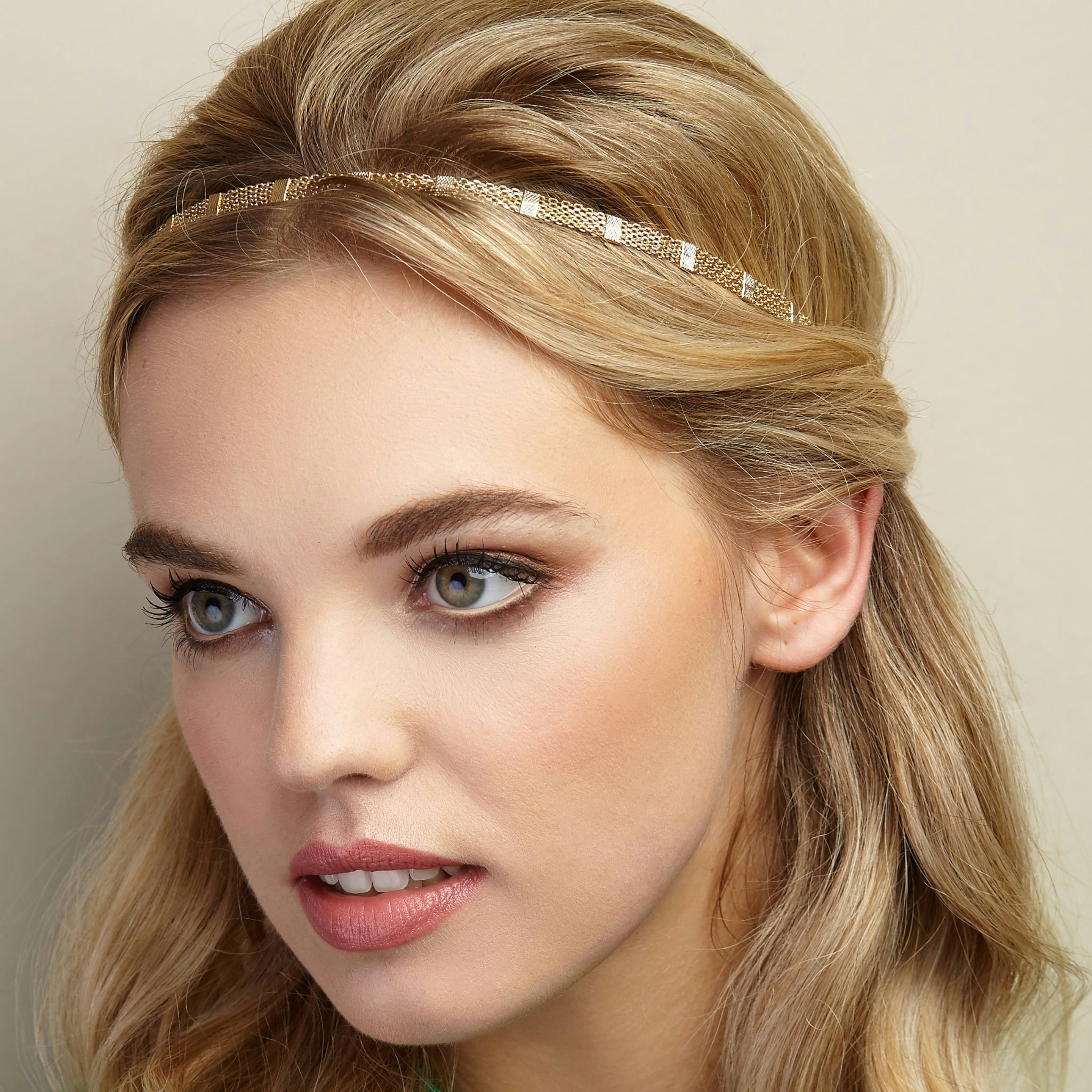 Queenmee Accessories Gold Chain Headband