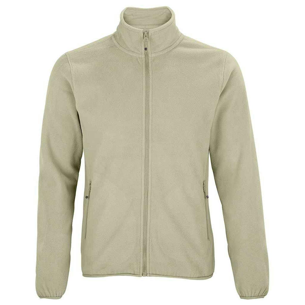 Sol's Men's Beige Factor Fleece Jacket In | Size: Medium - Image 3