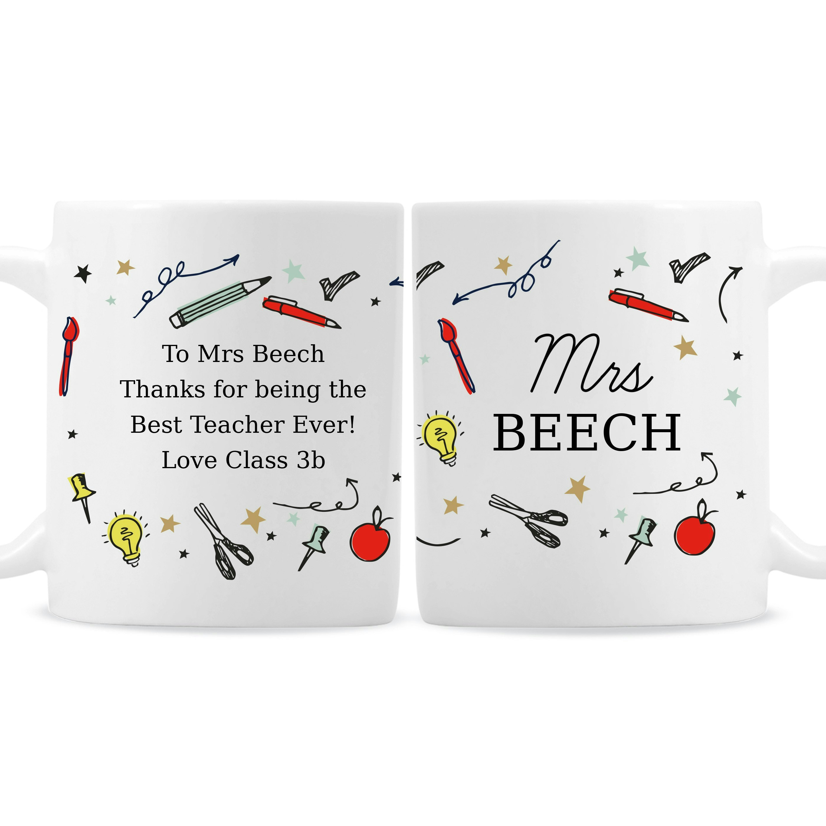 Personalised Memento Company Personalised School Teachers Mug