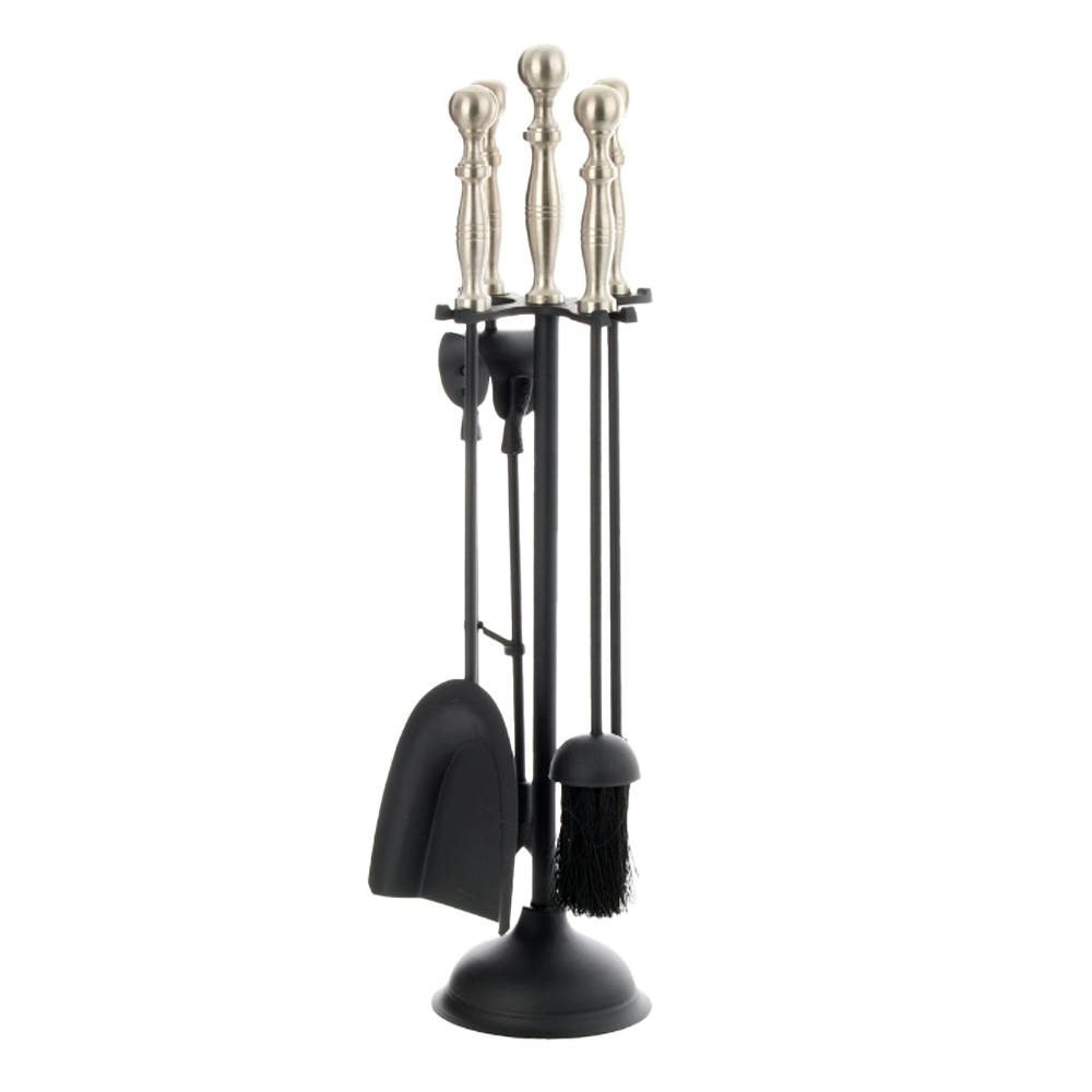 Leecroft Black Turn Handle Companion Set /Pewter 25' - One Colour - One Size - One Colour