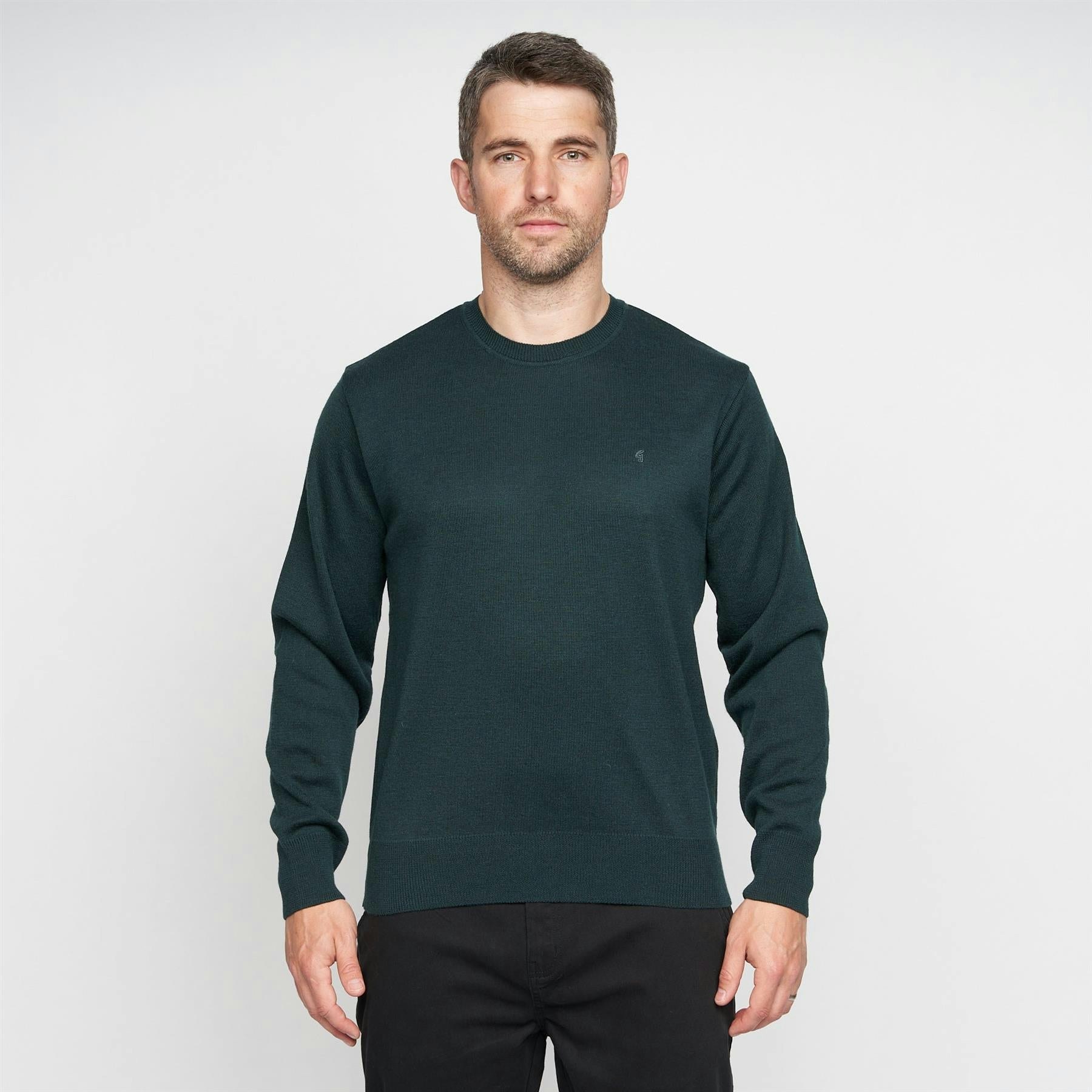 Gabicci Men's G00k04 Crew Neck Sweater Classic - Bottle - 2XL