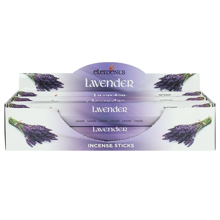 Rackhams Lavender Set Of Packets Of Elements Incense Sticks Size 6