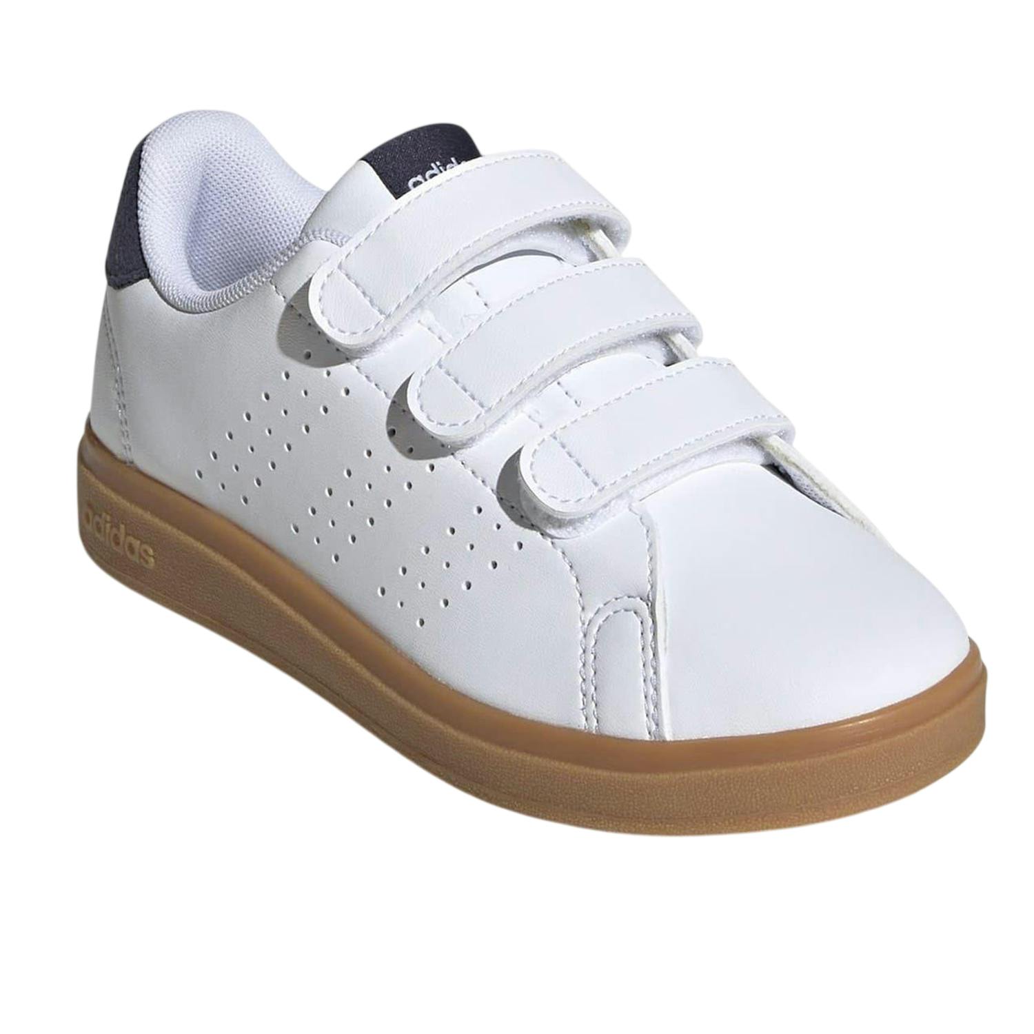 Adidas Boys White Advantage Base 2.0 Trainers - /Navy/Gum - 12 Uk Child - /Navy/Gum - 100% Mixed