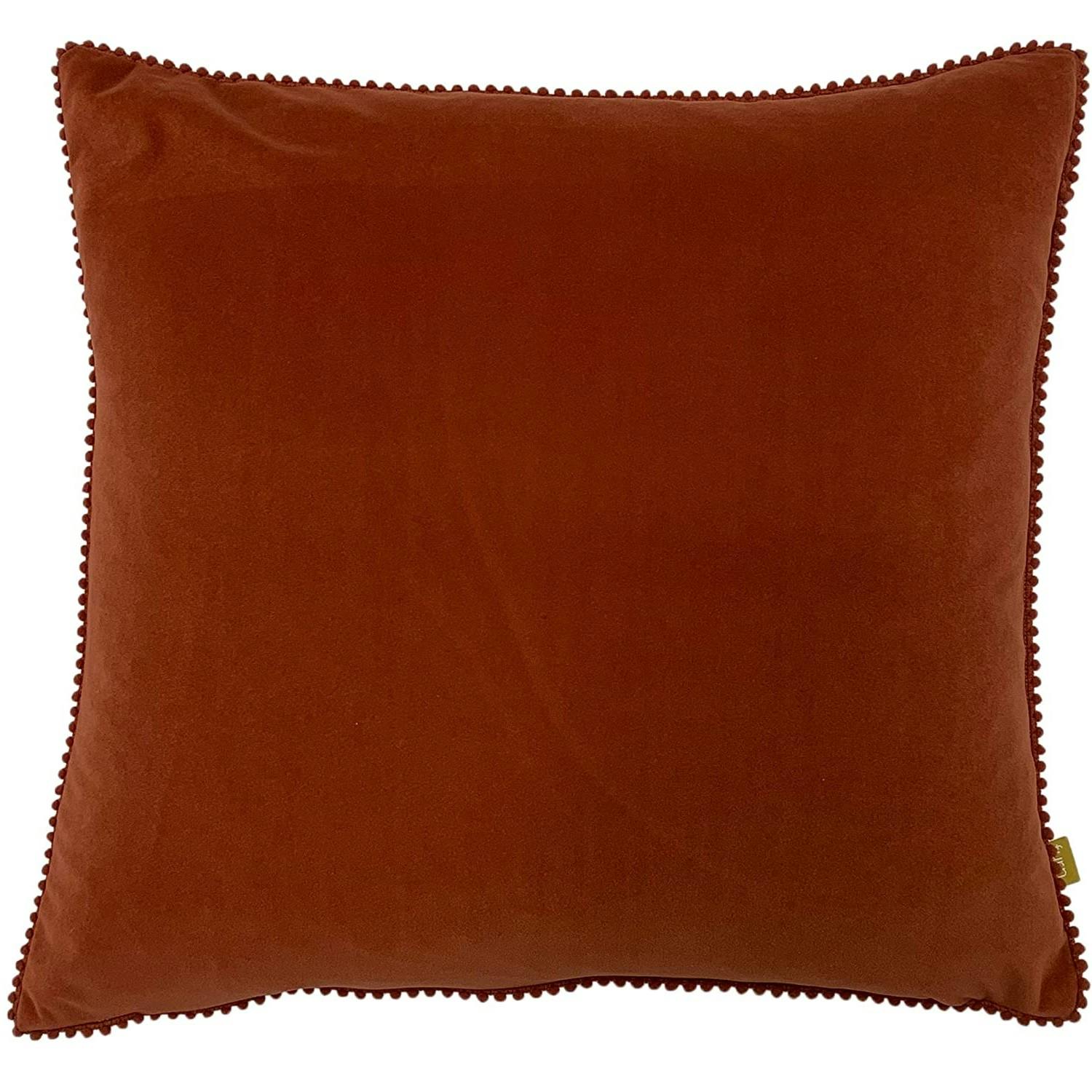 Rackhams Red Cosmo Cushion Cover - Brick - One Size - Brick - 100% Polyester