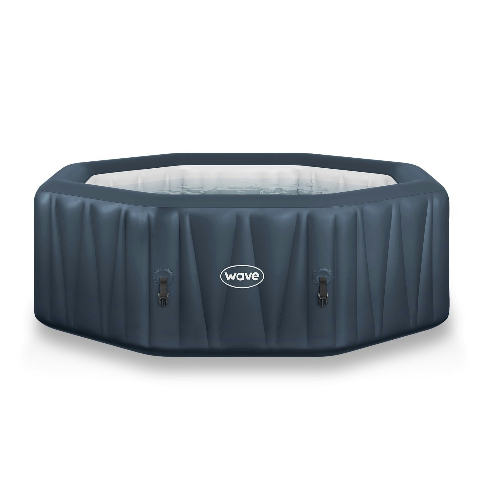 Rackhams Aegean | 6-Person Inflatable Hot Tub | Integrated Heater - Navy - 6 Person | 195X65cm - Standard