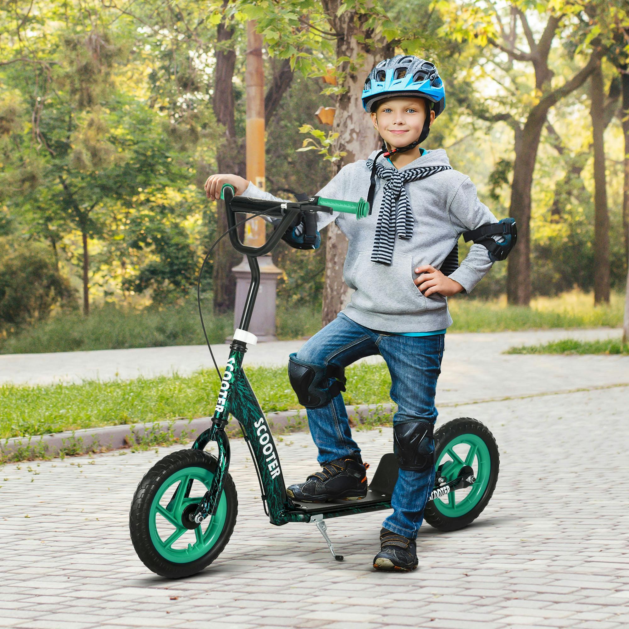 Tommy Toys AIYAPLAY Kids Kick Scooter - Adjustable Handlebar - Green - Image 3