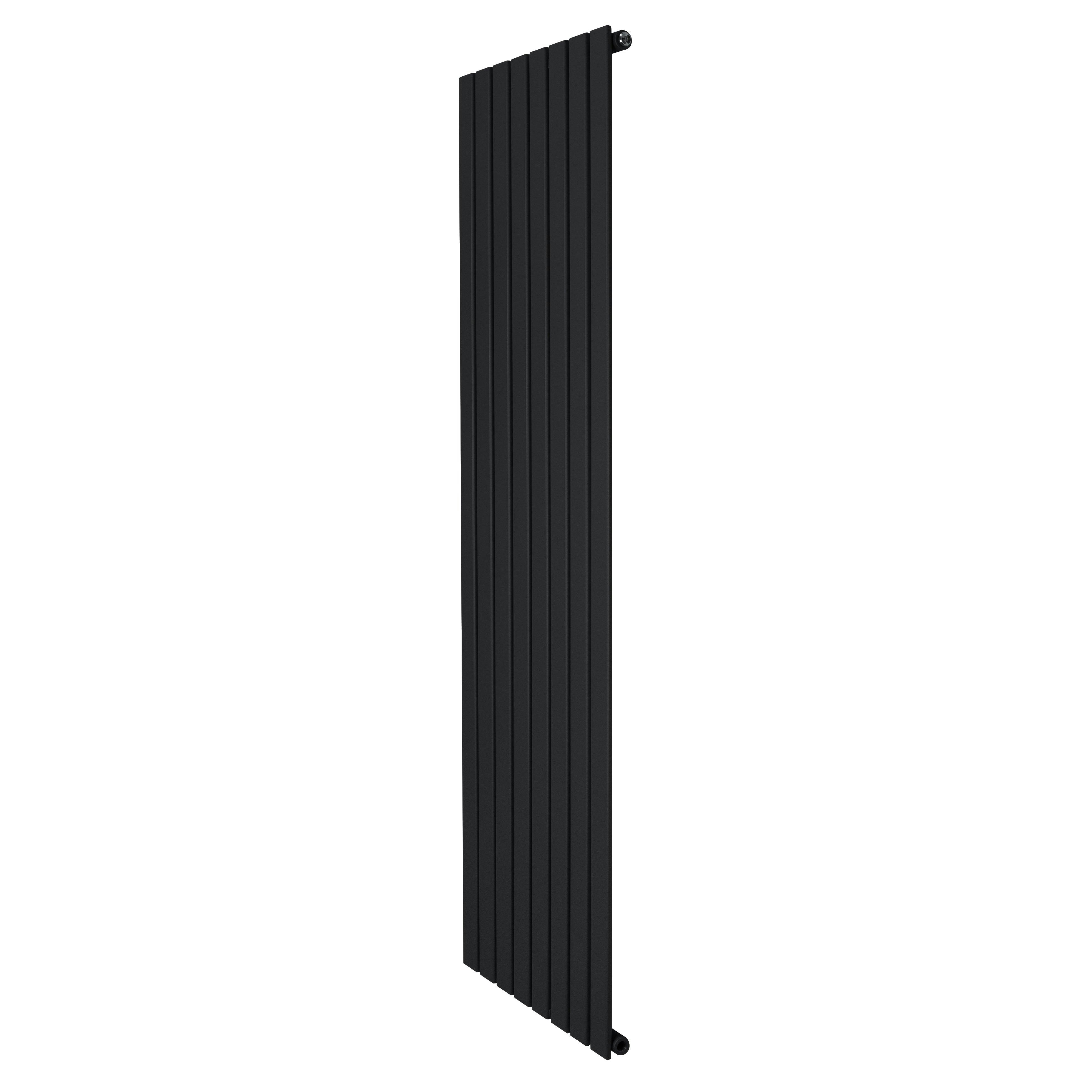 Monstershop Black Flat Single Column Radiator - 1800 X 560Mm