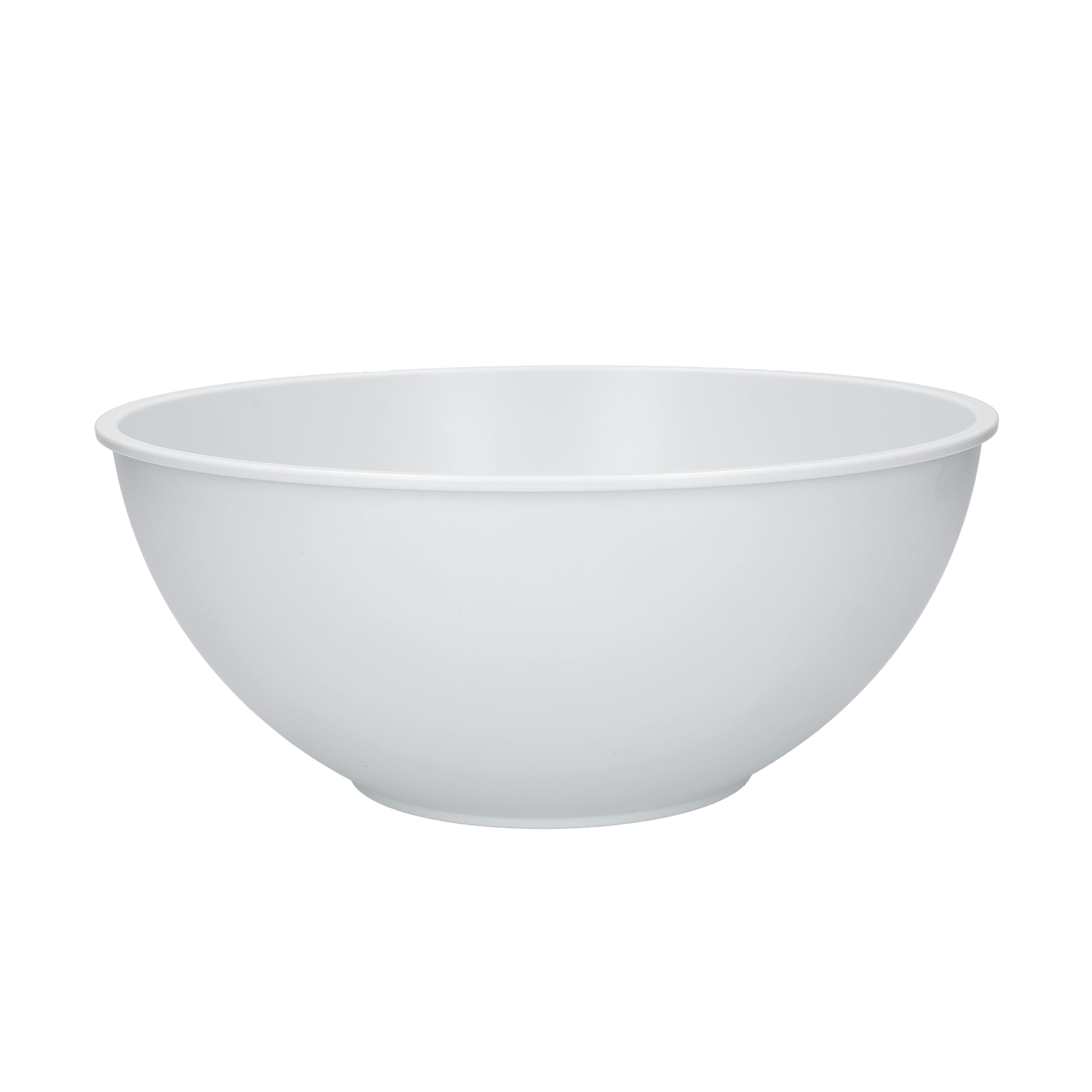 Rackhams White Eco-Friendly Recycled Plastic Mixing Bowl - 24.5Cm - Plastic - Mixing Bowl