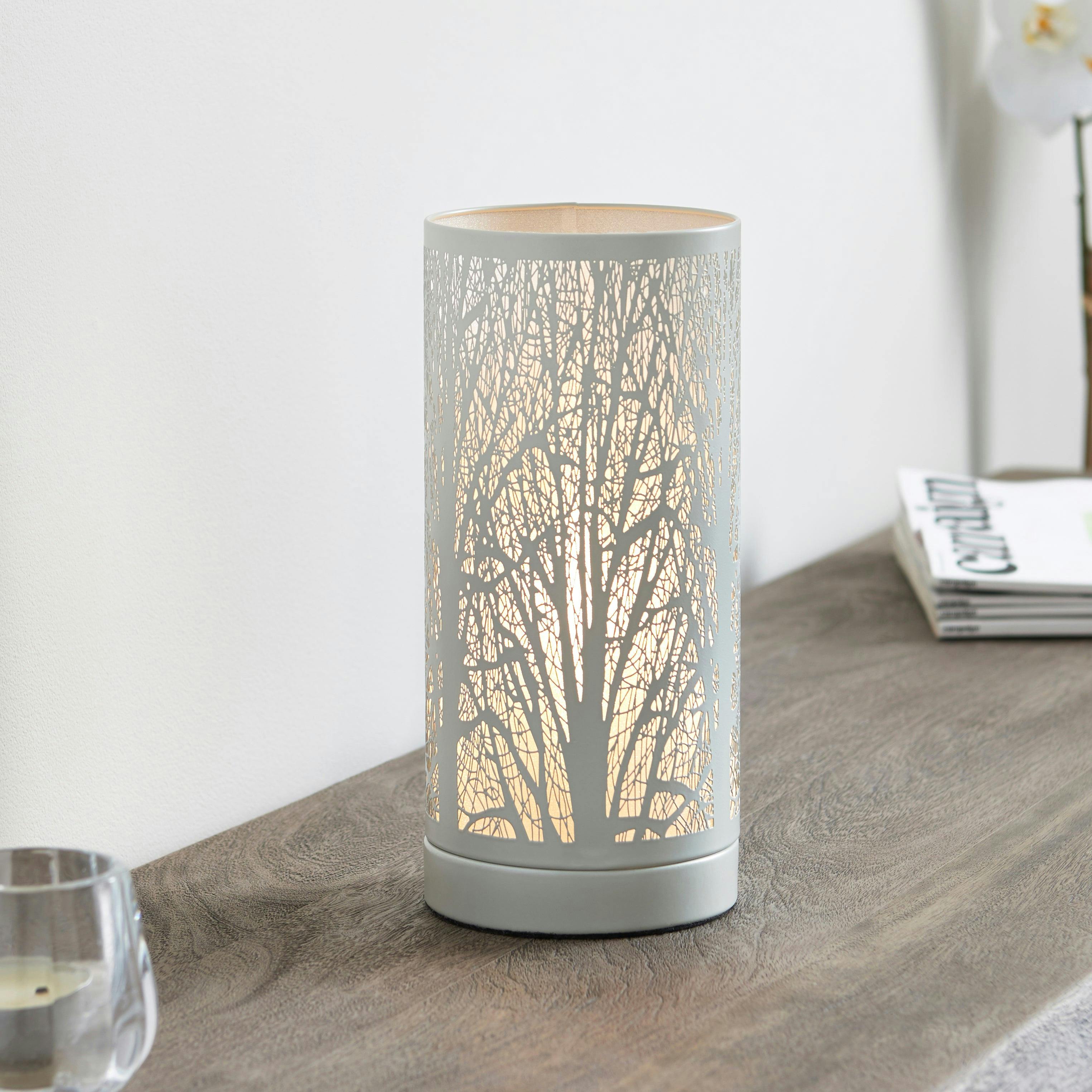 Rackhams Grey Mason Touch Table Lamp